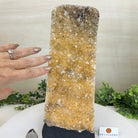 Extra Quality Citrine Cluster on Cement Base, 9 lbs and 12.1" Tall 5615 - 0064 - Brazil GemsBrazil GemsExtra Quality Citrine Cluster on Cement Base, 9 lbs and 12.1" Tall 5615 - 0064Clusters on Cement Bases5615 - 0064