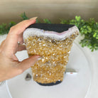 Extra Quality Citrine Cluster on Cement Base, 9 lbs and 12.1" Tall 5615 - 0064 - Brazil GemsBrazil GemsExtra Quality Citrine Cluster on Cement Base, 9 lbs and 12.1" Tall 5615 - 0064Clusters on Cement Bases5615 - 0064