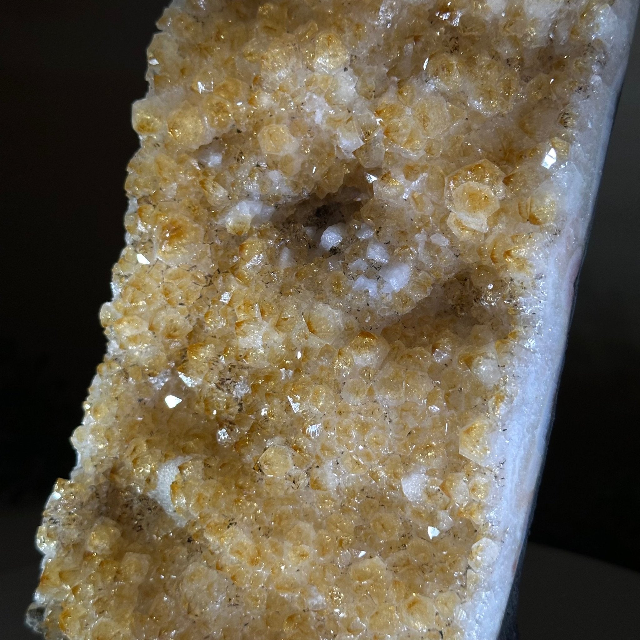 Extra Quality Citrine Cluster on Cement Base, 9 lbs and 12.1" Tall 5615 - 0064 - Brazil GemsBrazil GemsExtra Quality Citrine Cluster on Cement Base, 9 lbs and 12.1" Tall 5615 - 0064Clusters on Cement Bases5615 - 0064