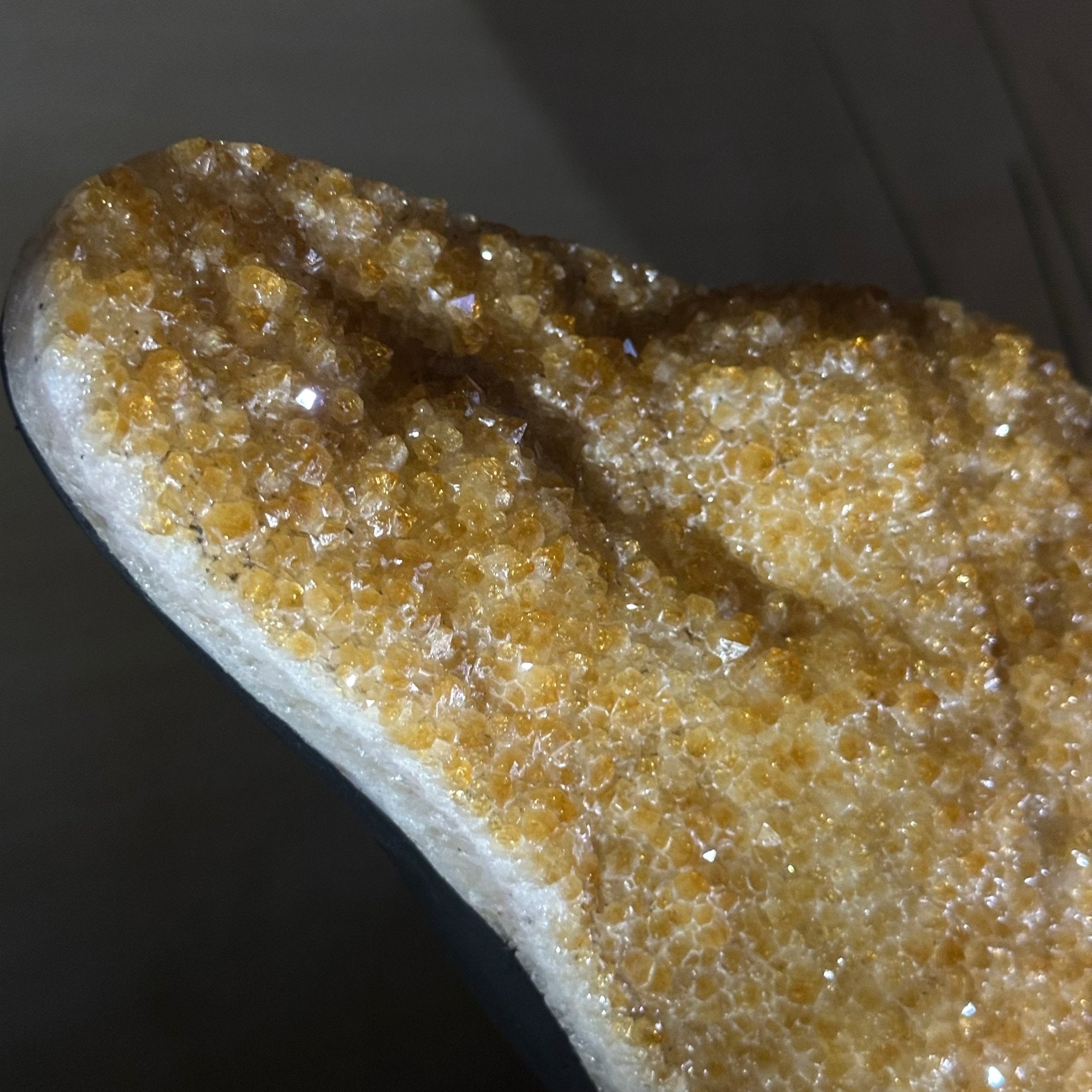 Extra Quality Citrine Cluster on Cement Base, 9.8 lbs and 12.5" Tall 5615 - 0066 - Brazil GemsBrazil GemsExtra Quality Citrine Cluster on Cement Base, 9.8 lbs and 12.5" Tall 5615 - 0066Clusters on Cement Bases5615 - 0066