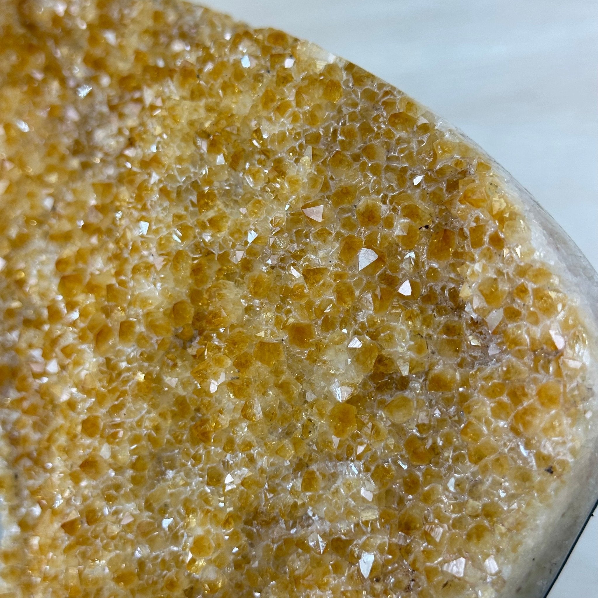 Extra Quality Citrine Cluster on Cement Base, 9.8 lbs and 12.5" Tall 5615 - 0066 - Brazil GemsBrazil GemsExtra Quality Citrine Cluster on Cement Base, 9.8 lbs and 12.5" Tall 5615 - 0066Clusters on Cement Bases5615 - 0066