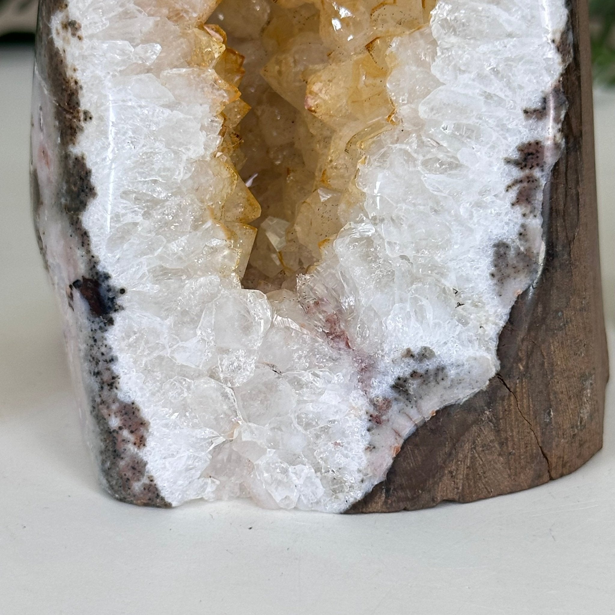 Extra Quality Citrine Cluster w/ flat base, 4.2" Tall 5612 - 0225 - Brazil GemsBrazil GemsExtra Quality Citrine Cluster w/ flat base, 4.2" Tall 5612 - 0225Small Clusters with Flat Bases5612 - 0225