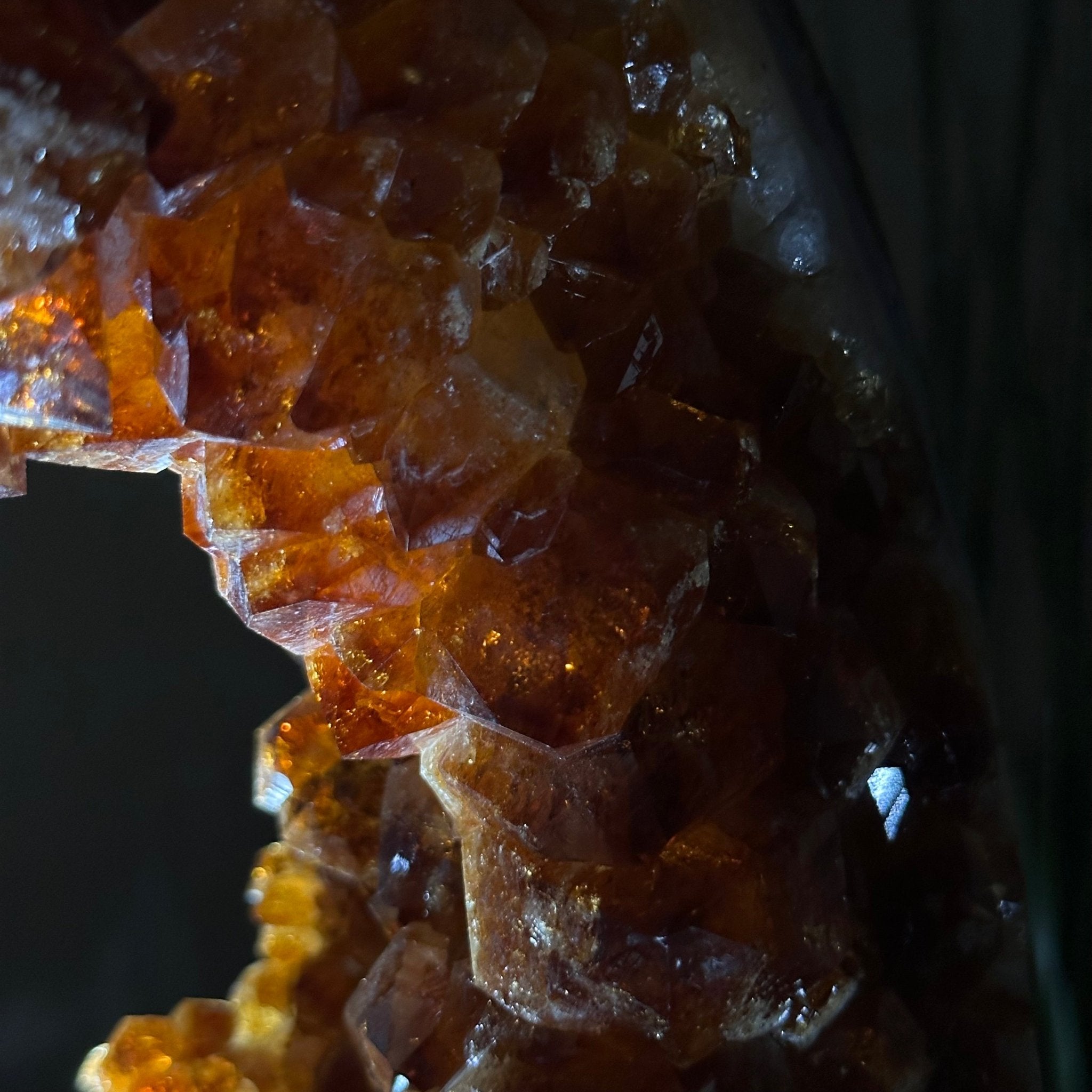 Extra Quality Citrine Portal on a Rotating Stand, 19.2 lbs & 14.9" Tall #5625 - 0010 - Brazil GemsBrazil GemsExtra Quality Citrine Portal on a Rotating Stand, 19.2 lbs & 14.9" Tall #5625 - 0010Portals on Rotating Bases5625 - 0010