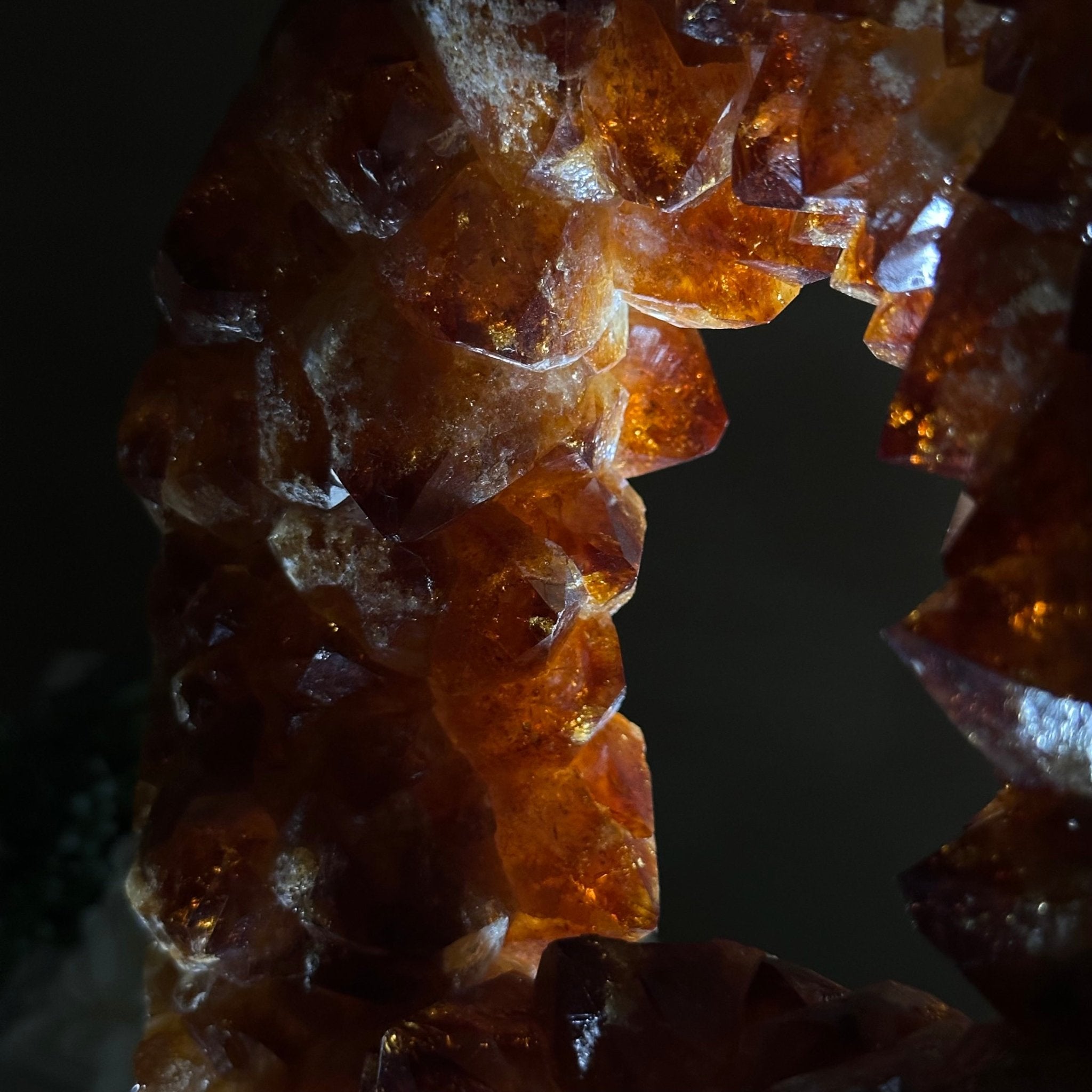 Extra Quality Citrine Portal on a Rotating Stand, 19.2 lbs & 14.9" Tall #5625 - 0010 - Brazil GemsBrazil GemsExtra Quality Citrine Portal on a Rotating Stand, 19.2 lbs & 14.9" Tall #5625 - 0010Portals on Rotating Bases5625 - 0010