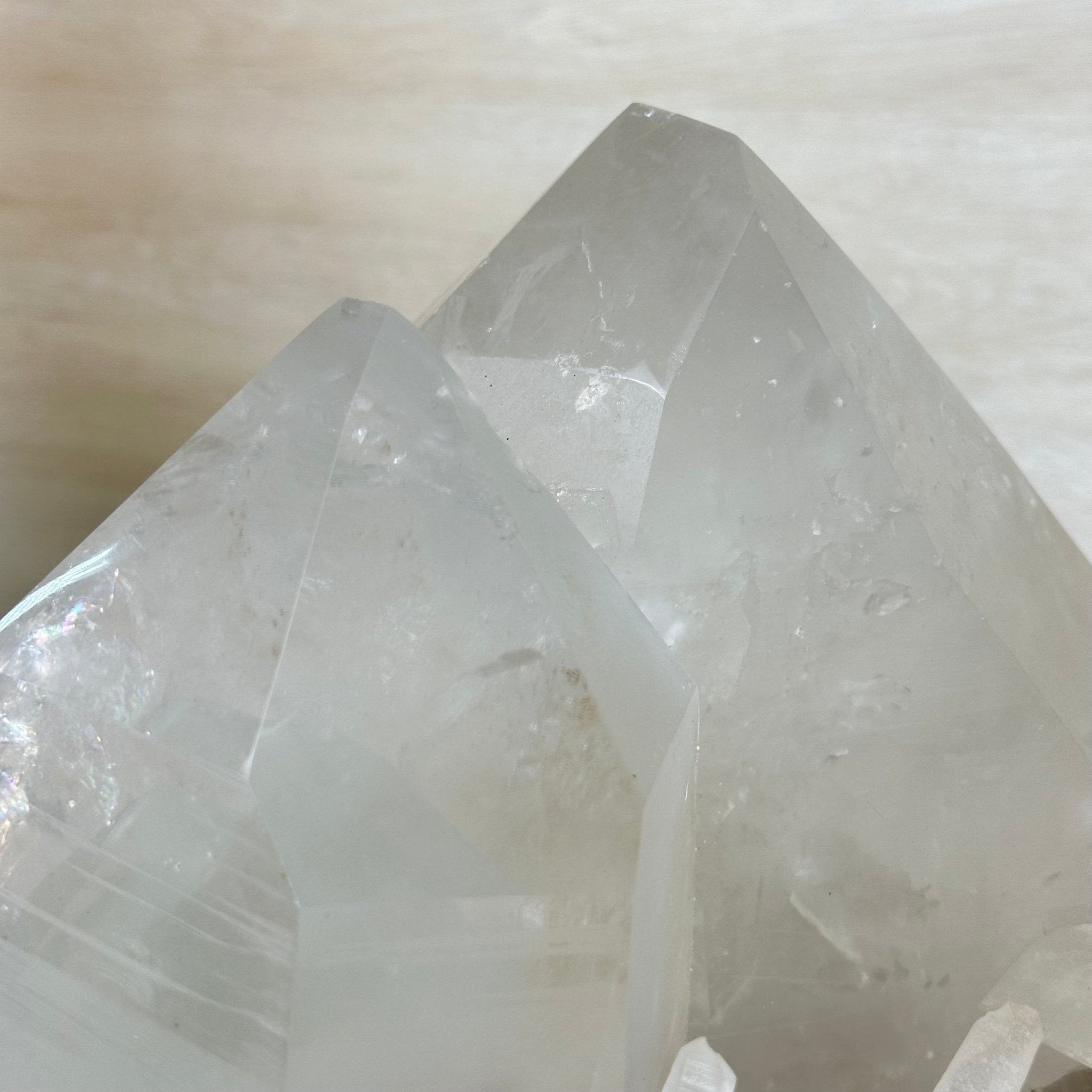 Extra Quality Clear Quartz Crystal Cluster 62.2 lbs & 14.3" Long 5494 - 0012 - Brazil GemsBrazil GemsExtra Quality Clear Quartz Crystal Cluster 62.2 lbs & 14.3" Long 5494 - 0012Clusters With Natural Bases5494 - 0012