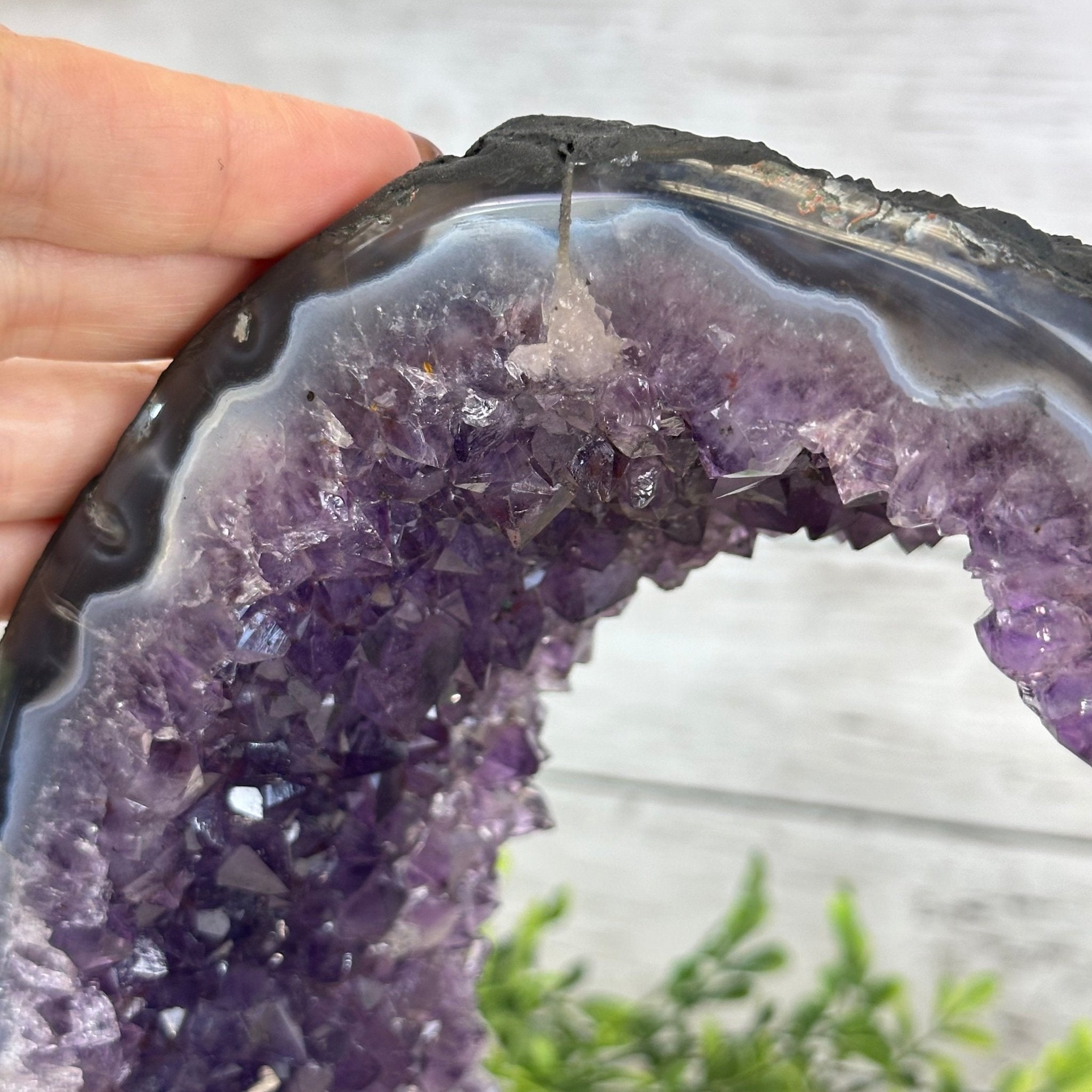 Extra Quality Open 2 - Sided Amethyst Cathedral 11 lbs & 9.3" Tall #5605 - 0148 - Brazil GemsBrazil GemsExtra Quality Open 2 - Sided Amethyst Cathedral 11 lbs & 9.3" Tall #5605 - 0148Open 2 - Sided Cathedrals5605 - 0148