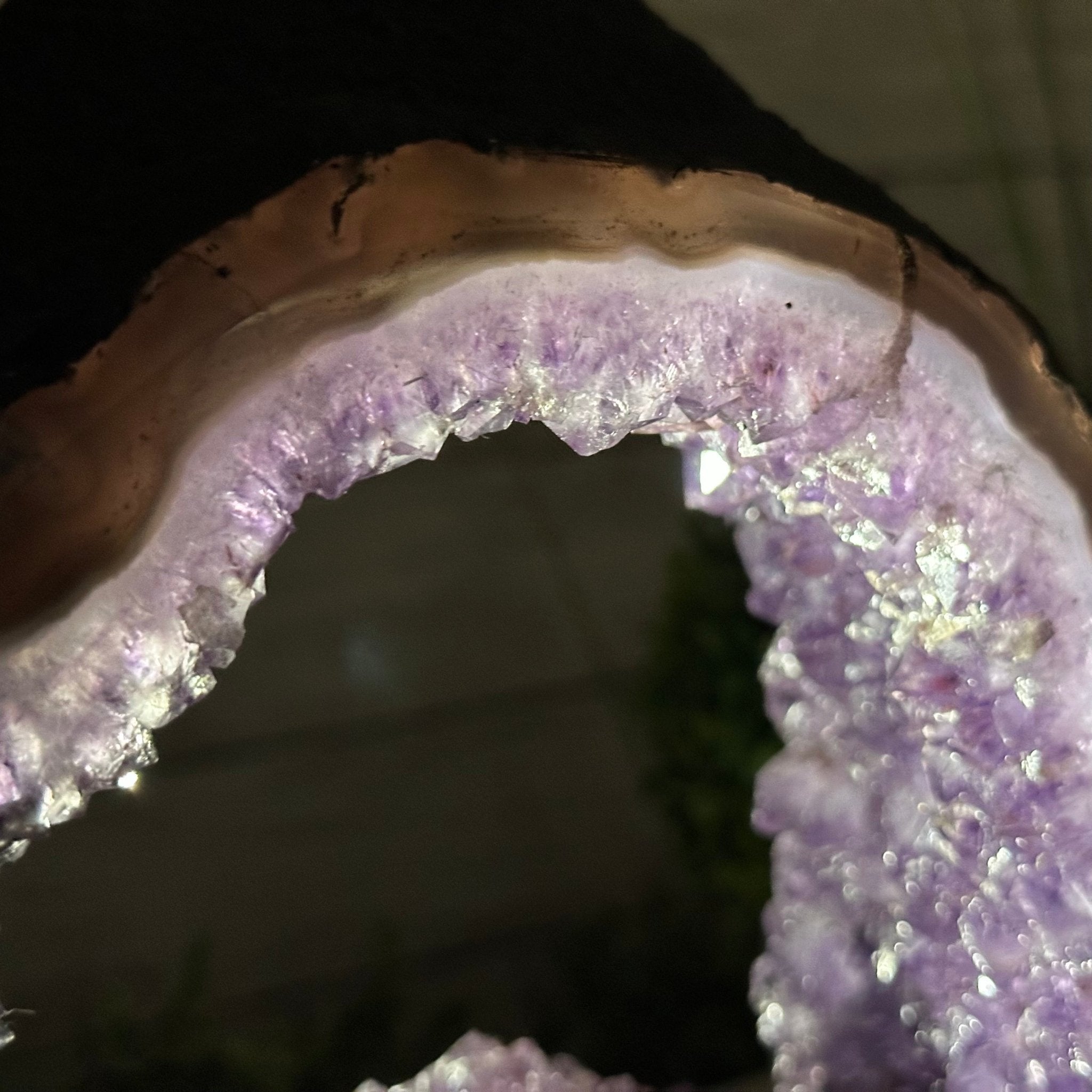 Extra Quality Open 2 - Sided Amethyst Cathedral 11 lbs & 9.3" Tall #5605 - 0148 - Brazil GemsBrazil GemsExtra Quality Open 2 - Sided Amethyst Cathedral 11 lbs & 9.3" Tall #5605 - 0148Open 2 - Sided Cathedrals5605 - 0148