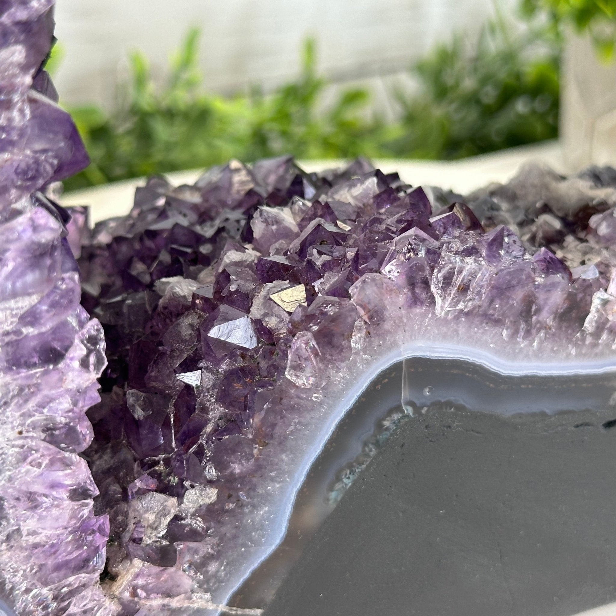 Extra Quality Open 2 - Sided Amethyst Cathedral 11 lbs & 9.3" Tall #5605 - 0148 - Brazil GemsBrazil GemsExtra Quality Open 2 - Sided Amethyst Cathedral 11 lbs & 9.3" Tall #5605 - 0148Open 2 - Sided Cathedrals5605 - 0148