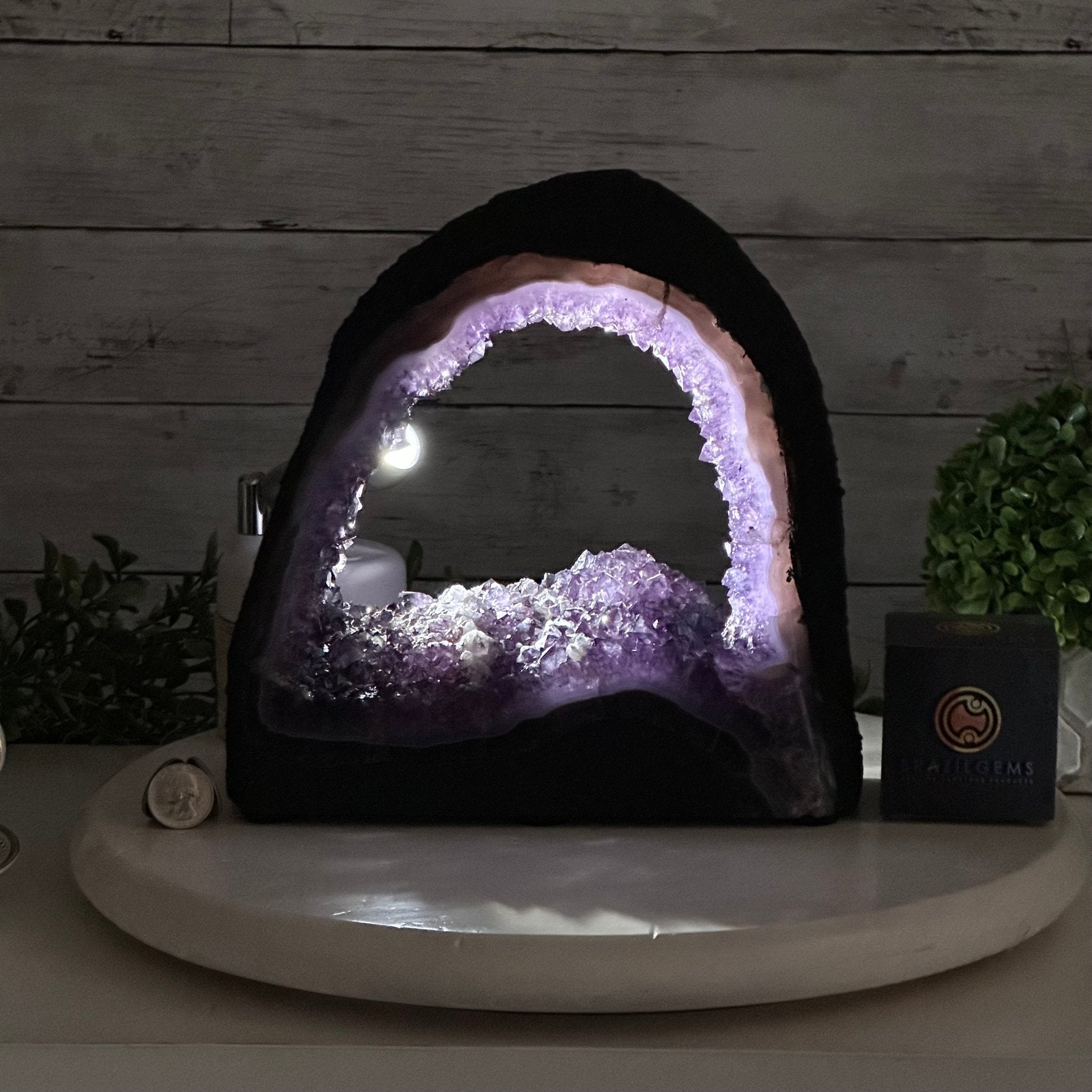 Open 2-Sided Brazilian Amethyst Cathedral by Brazil Gems® #5605-0148