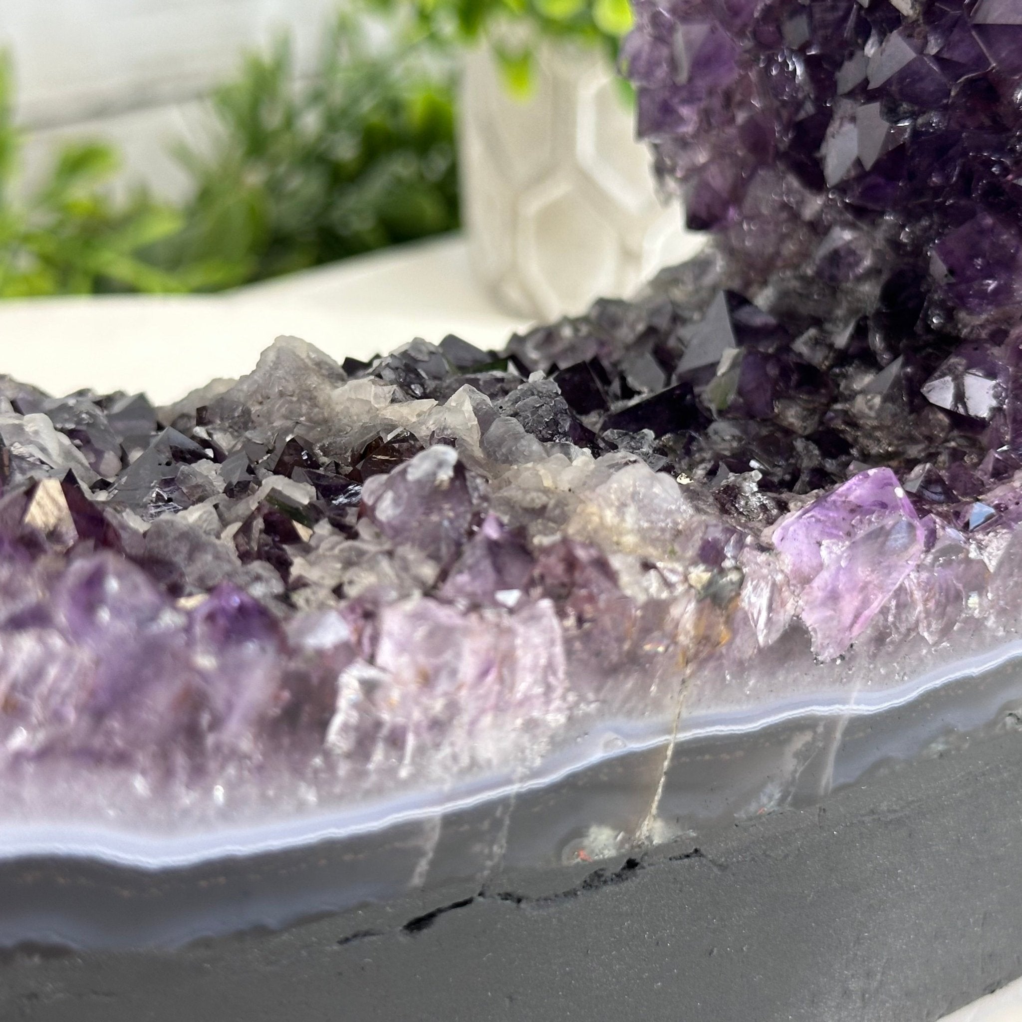 Extra Quality Open 2 - Sided Amethyst Cathedral 11 lbs & 9.3" Tall #5605 - 0148 - Brazil GemsBrazil GemsExtra Quality Open 2 - Sided Amethyst Cathedral 11 lbs & 9.3" Tall #5605 - 0148Open 2 - Sided Cathedrals5605 - 0148