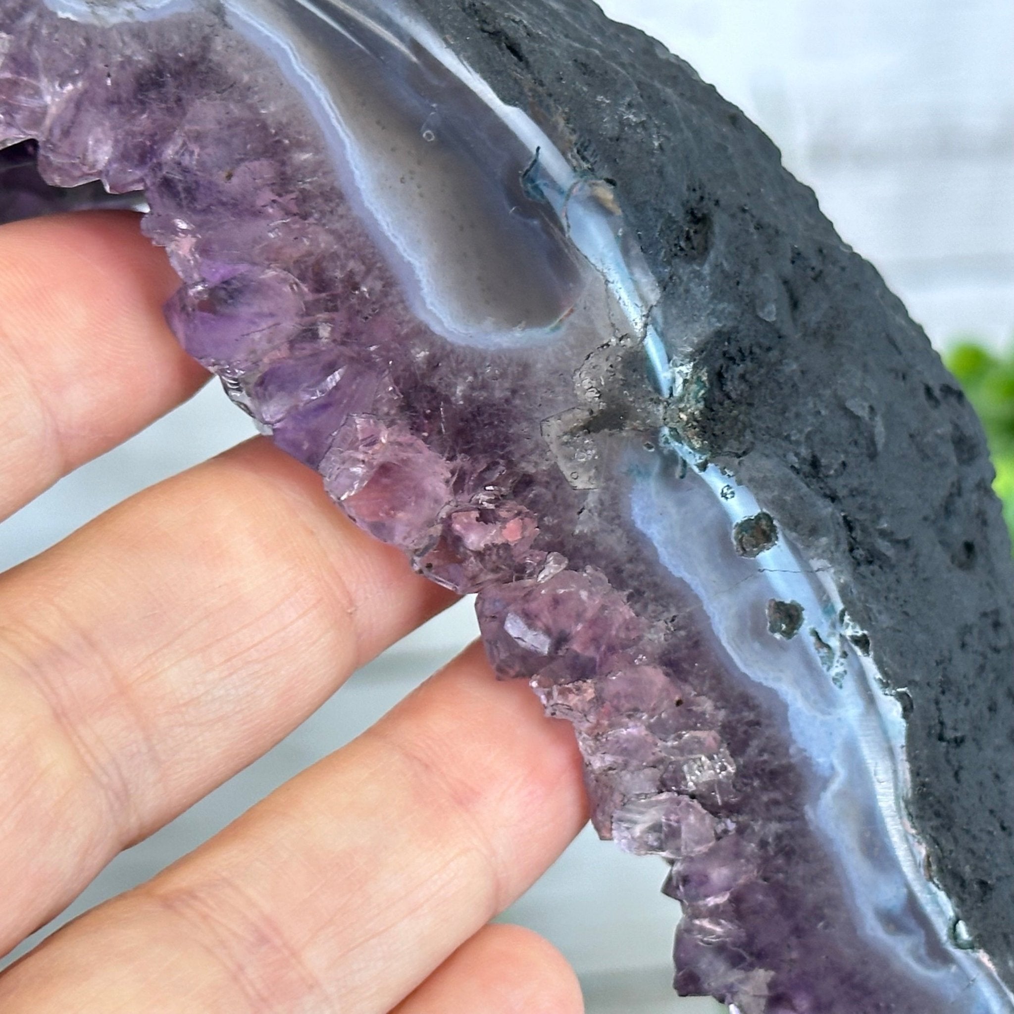 Extra Quality Open 2 - Sided Amethyst Cathedral 11 lbs & 9.3" Tall #5605 - 0148 - Brazil GemsBrazil GemsExtra Quality Open 2 - Sided Amethyst Cathedral 11 lbs & 9.3" Tall #5605 - 0148Open 2 - Sided Cathedrals5605 - 0148