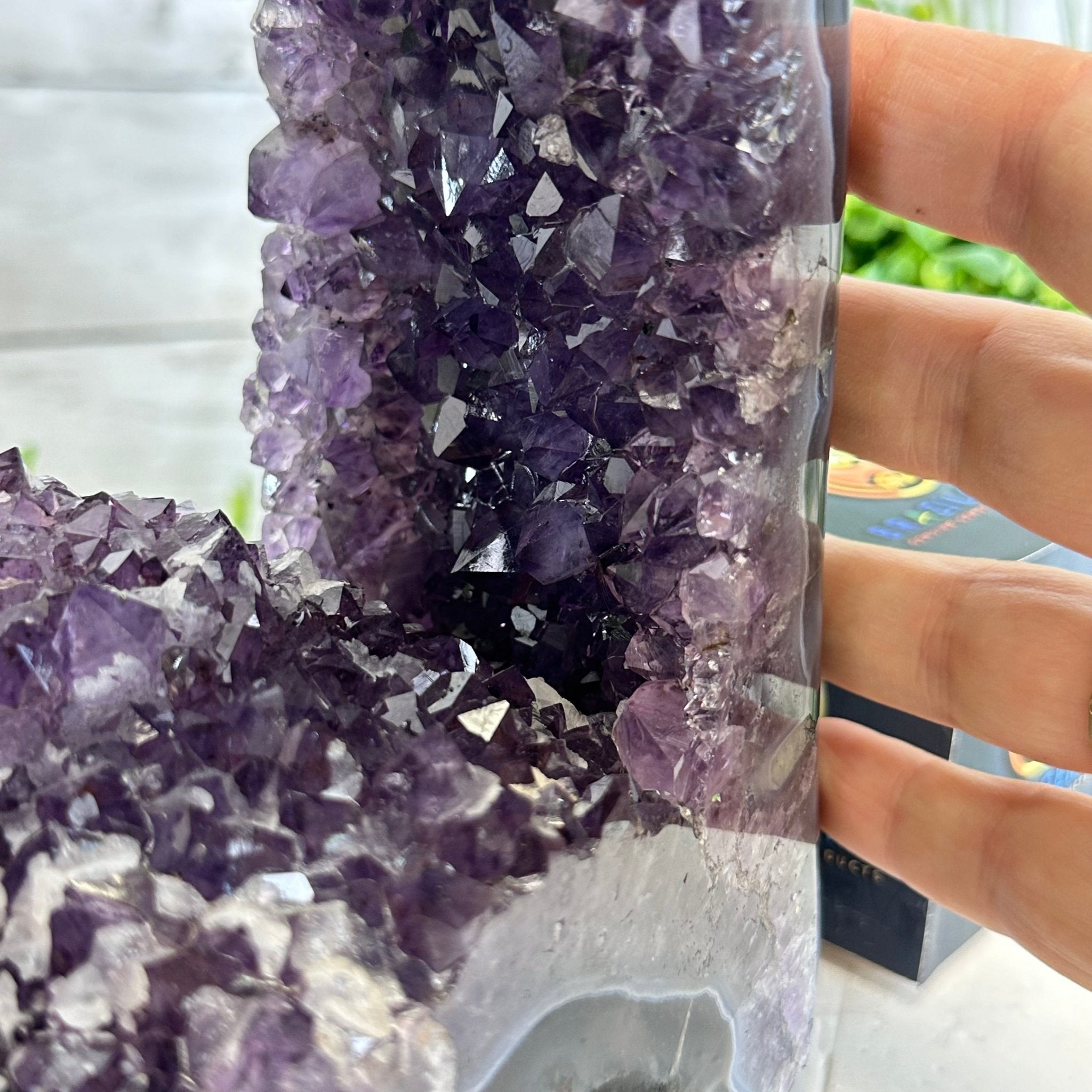 Extra Quality Open 2 - Sided Amethyst Cathedral 11 lbs & 9.3" Tall #5605 - 0148 - Brazil GemsBrazil GemsExtra Quality Open 2 - Sided Amethyst Cathedral 11 lbs & 9.3" Tall #5605 - 0148Open 2 - Sided Cathedrals5605 - 0148