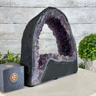 Extra Quality Open 2 - Sided Amethyst Cathedral 11 lbs & 9.3" Tall #5605 - 0148 - Brazil GemsBrazil GemsExtra Quality Open 2 - Sided Amethyst Cathedral 11 lbs & 9.3" Tall #5605 - 0148Open 2 - Sided Cathedrals5605 - 0148