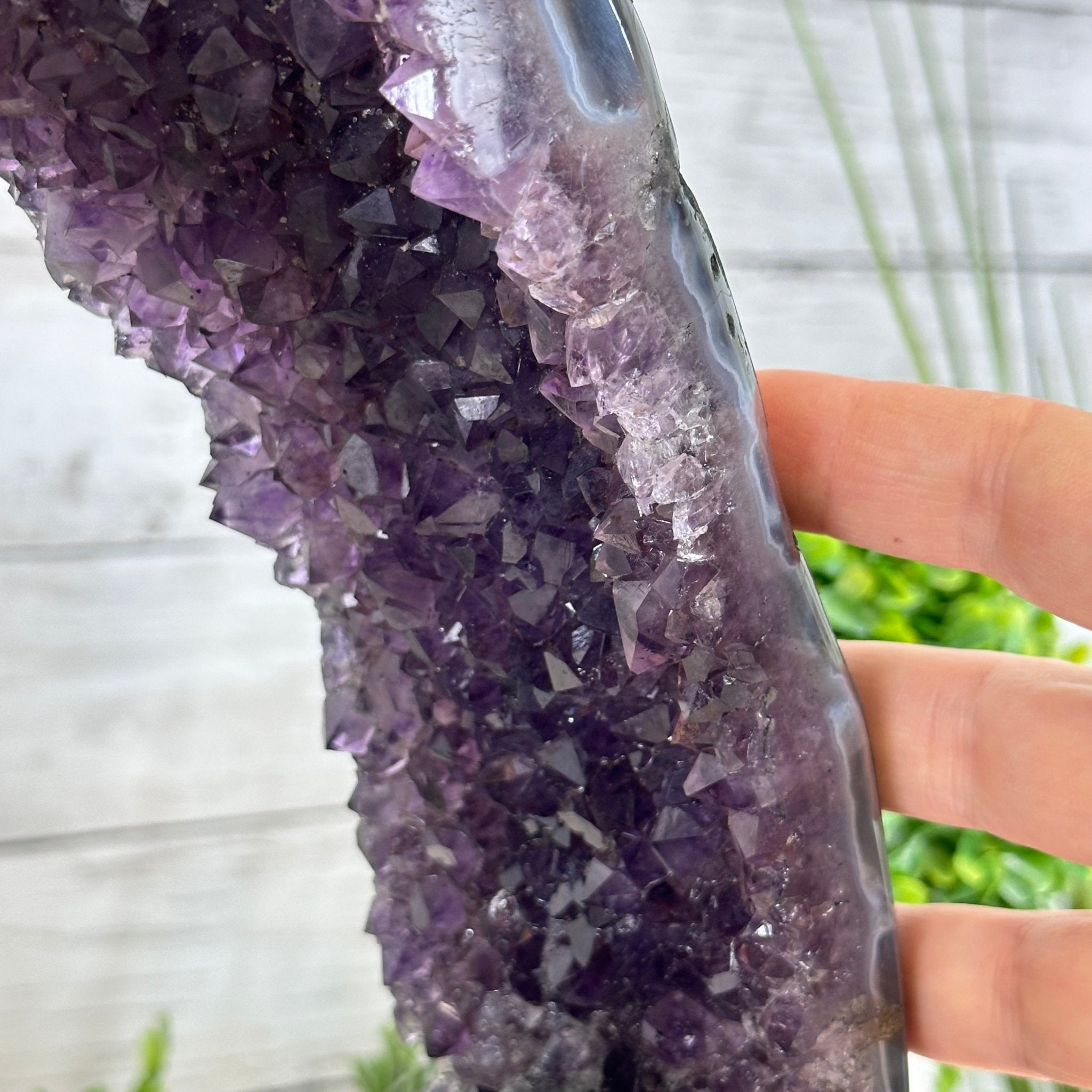 Extra Quality Open 2 - Sided Amethyst Cathedral 11 lbs & 9.3" Tall #5605 - 0148 - Brazil GemsBrazil GemsExtra Quality Open 2 - Sided Amethyst Cathedral 11 lbs & 9.3" Tall #5605 - 0148Open 2 - Sided Cathedrals5605 - 0148