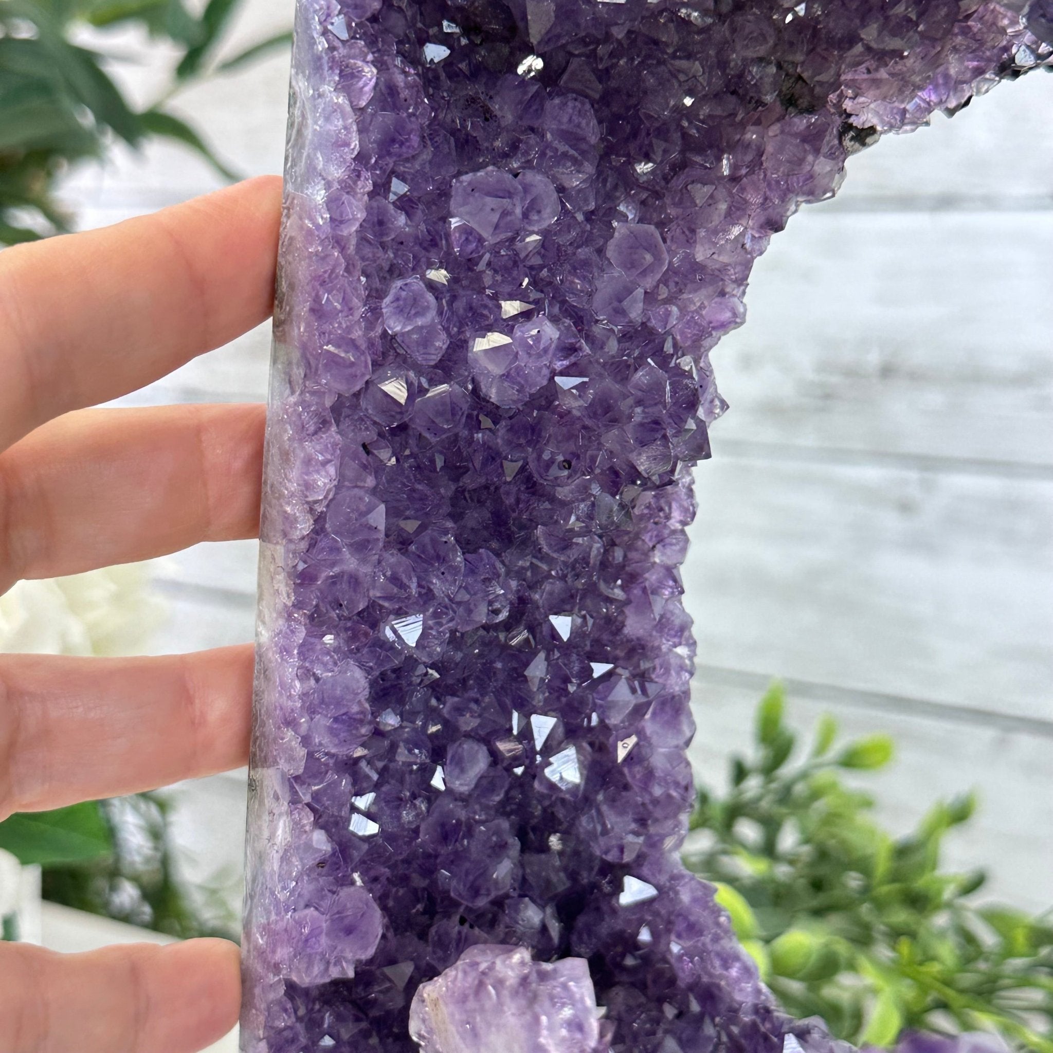 Extra Quality Open 2 - Sided Amethyst Cathedral 17 lbs & 11.7" Tall #5605 - 0149 - Brazil GemsBrazil GemsExtra Quality Open 2 - Sided Amethyst Cathedral 17 lbs & 11.7" Tall #5605 - 0149Open 2 - Sided Cathedrals5605 - 0149