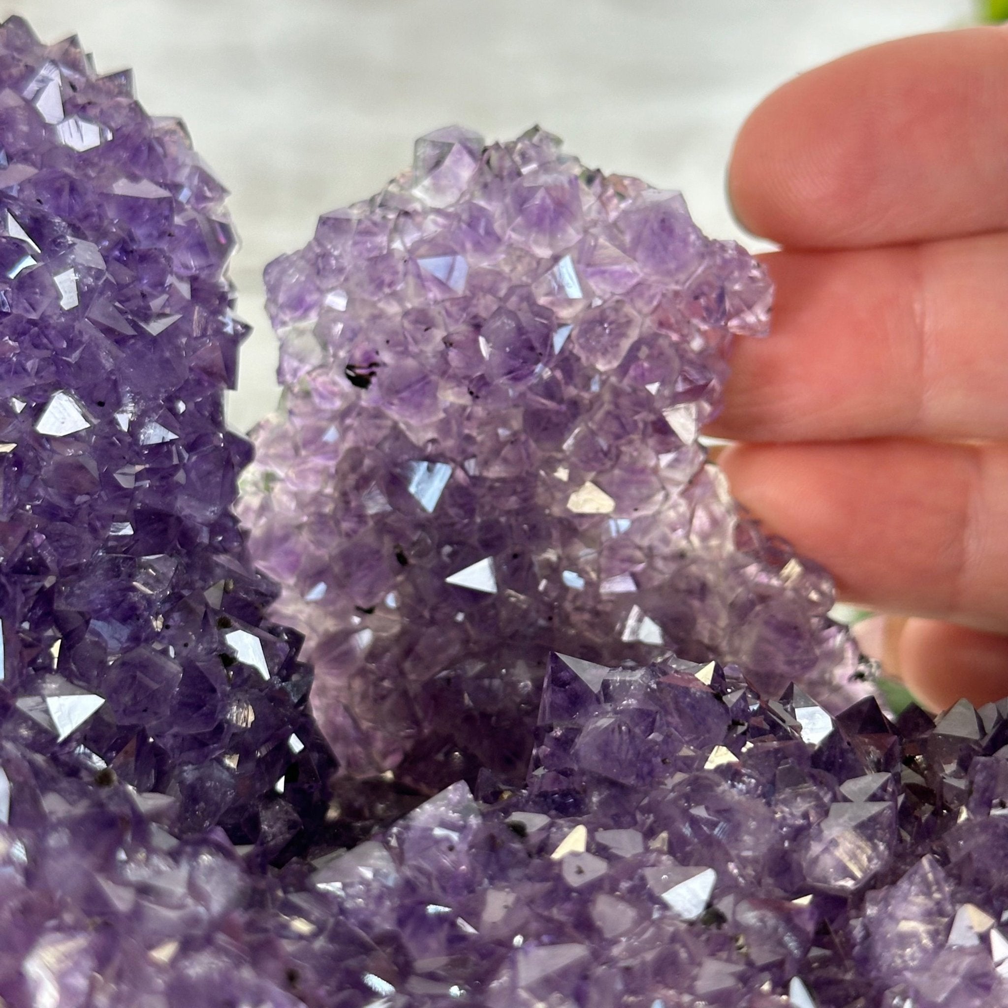 Extra Quality Open 2 - Sided Amethyst Cathedral 17 lbs & 11.7" Tall #5605 - 0149 - Brazil GemsBrazil GemsExtra Quality Open 2 - Sided Amethyst Cathedral 17 lbs & 11.7" Tall #5605 - 0149Open 2 - Sided Cathedrals5605 - 0149