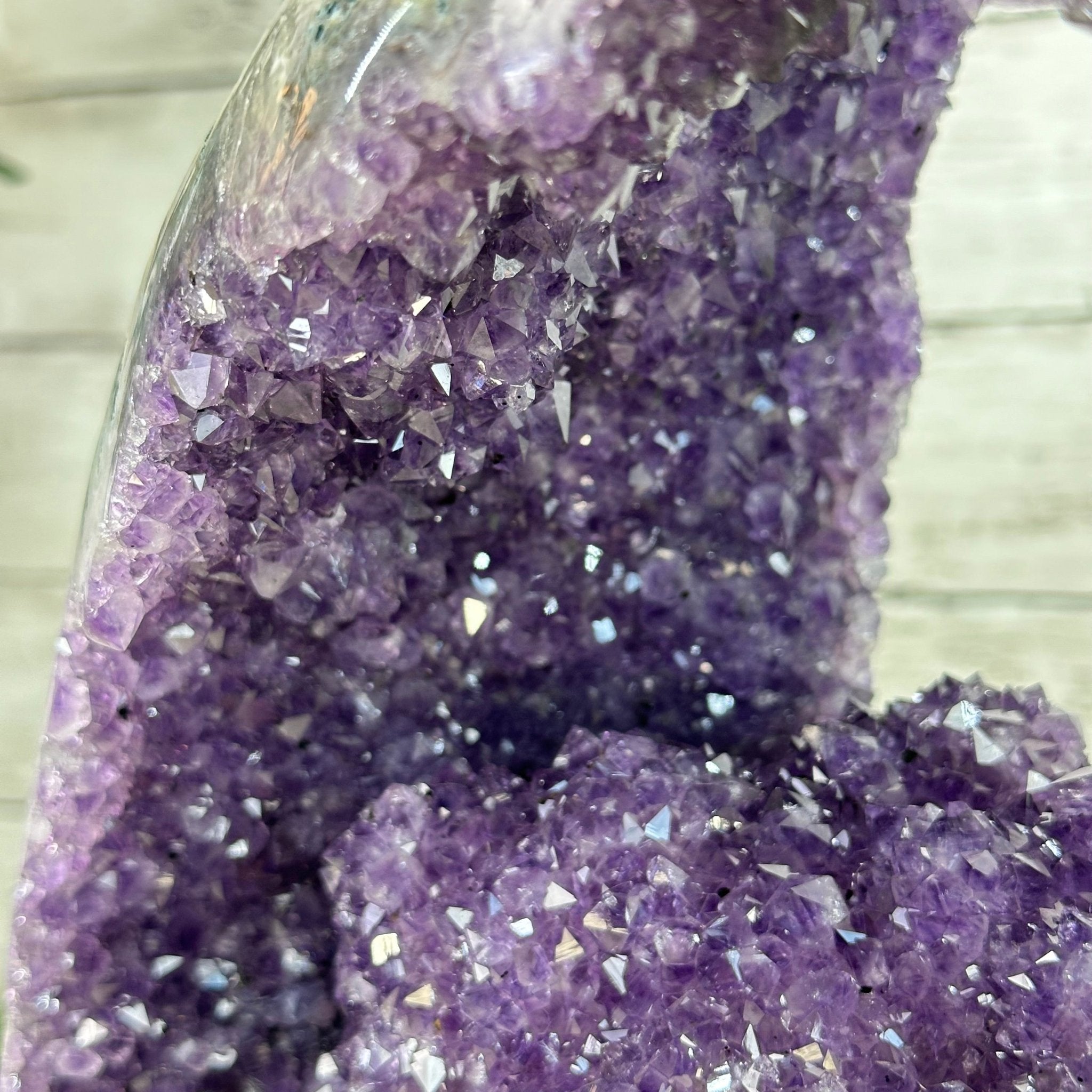 Extra Quality Open 2 - Sided Amethyst Cathedral 17 lbs & 11.7" Tall #5605 - 0149 - Brazil GemsBrazil GemsExtra Quality Open 2 - Sided Amethyst Cathedral 17 lbs & 11.7" Tall #5605 - 0149Open 2 - Sided Cathedrals5605 - 0149