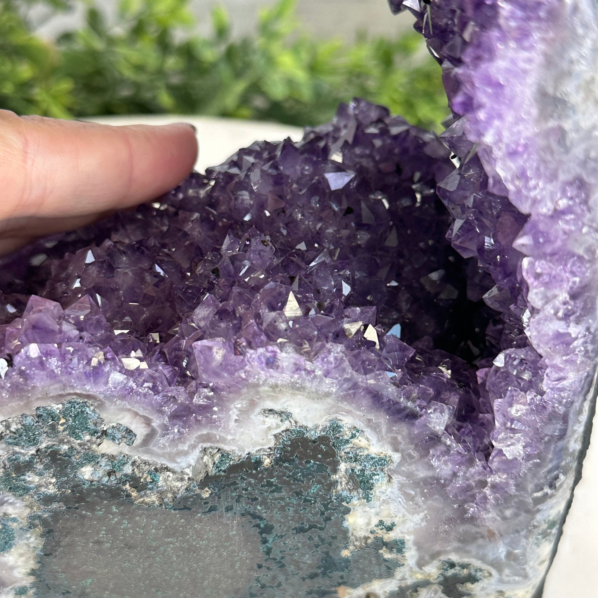 Extra Quality Open 2 - Sided Amethyst Cathedral 17 lbs & 11.7" Tall #5605 - 0149 - Brazil GemsBrazil GemsExtra Quality Open 2 - Sided Amethyst Cathedral 17 lbs & 11.7" Tall #5605 - 0149Open 2 - Sided Cathedrals5605 - 0149