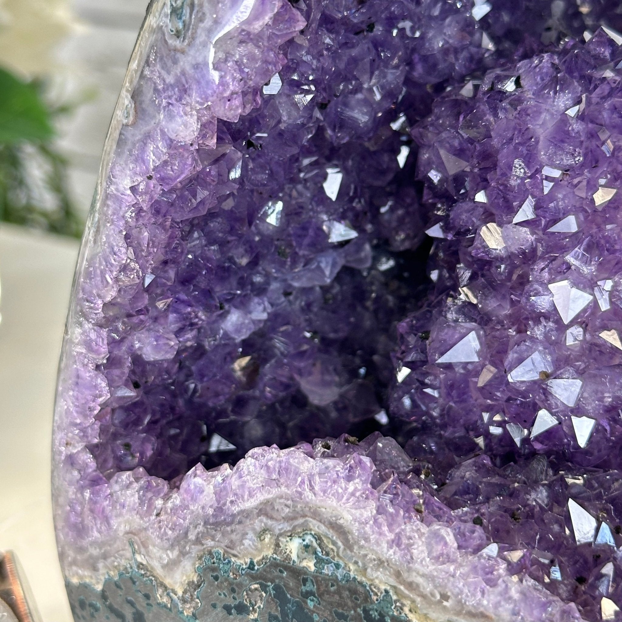 Extra Quality Open 2 - Sided Amethyst Cathedral 17 lbs & 11.7" Tall #5605 - 0149 - Brazil GemsBrazil GemsExtra Quality Open 2 - Sided Amethyst Cathedral 17 lbs & 11.7" Tall #5605 - 0149Open 2 - Sided Cathedrals5605 - 0149