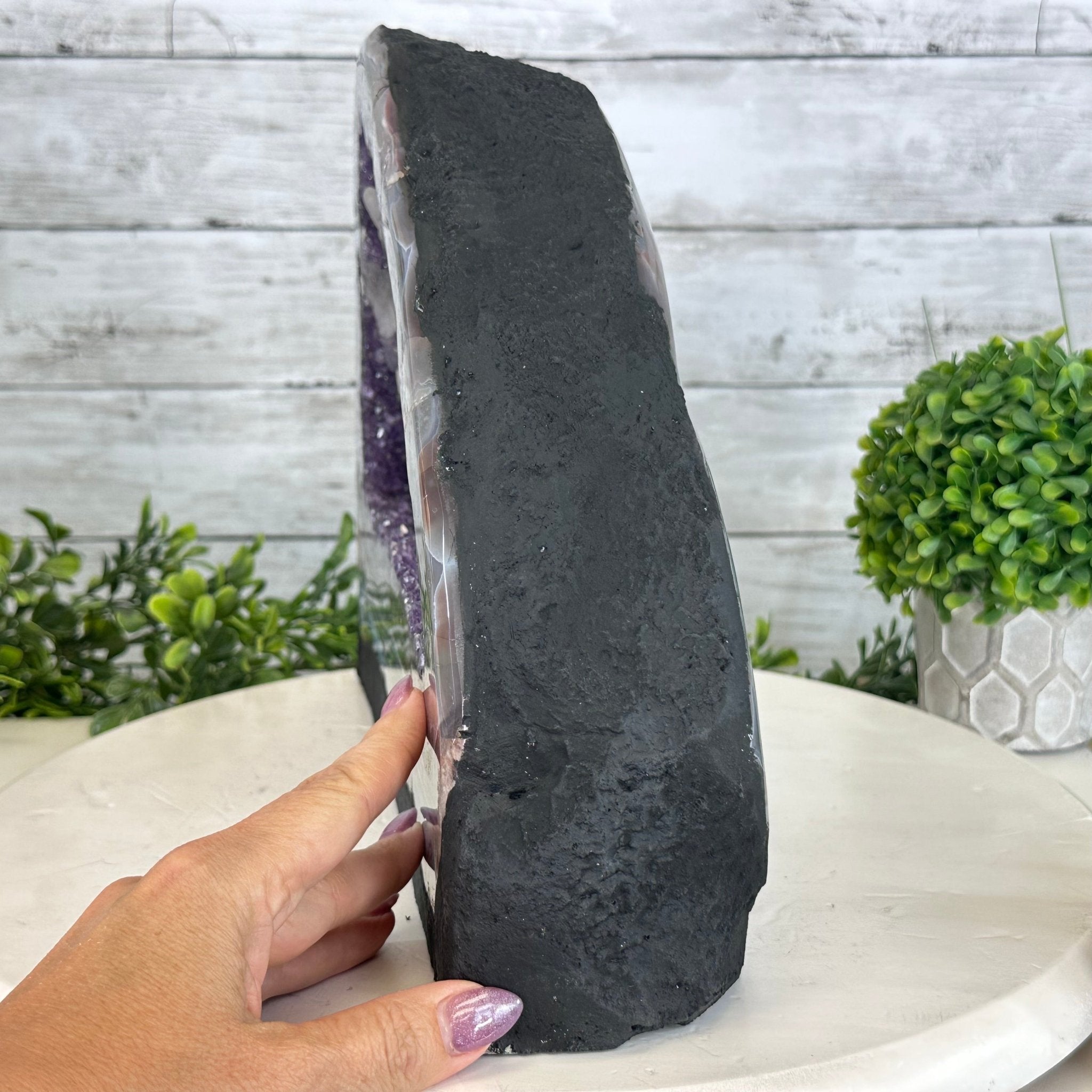 Extra Quality Open 2 - Sided Amethyst Cathedral 18.4 lbs & 9.9" Tall #5605 - 0150 - Brazil GemsBrazil GemsExtra Quality Open 2 - Sided Amethyst Cathedral 18.4 lbs & 9.9" Tall #5605 - 0150Open 2 - Sided Cathedrals5605 - 0150