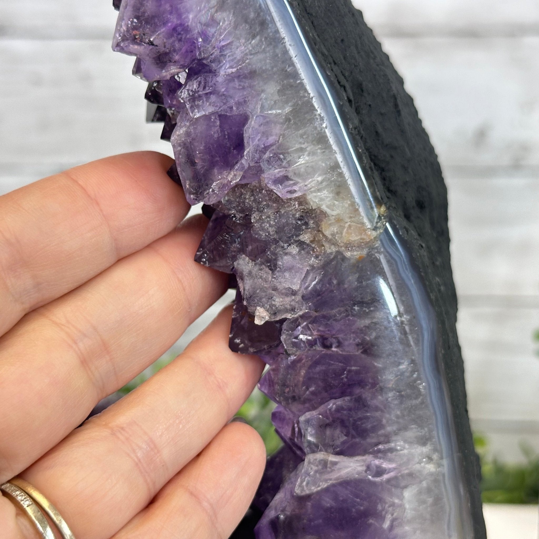 Extra Quality Open 2 - Sided Amethyst Cathedral 19.1 lbs & 13.2"Tall #5605 - 0151 - Brazil GemsBrazil GemsExtra Quality Open 2 - Sided Amethyst Cathedral 19.1 lbs & 13.2"Tall #5605 - 0151Open 2 - Sided Cathedrals5605 - 0151