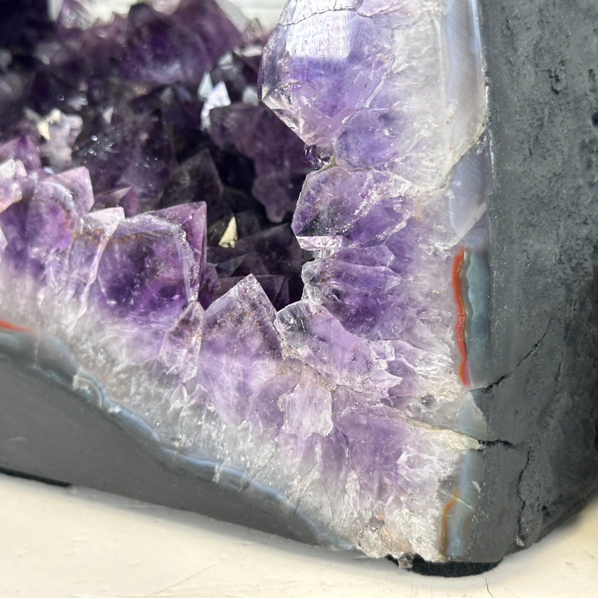 Extra Quality Open 2 - Sided Amethyst Cathedral 19.1 lbs & 13.2"Tall #5605 - 0151 - Brazil GemsBrazil GemsExtra Quality Open 2 - Sided Amethyst Cathedral 19.1 lbs & 13.2"Tall #5605 - 0151Open 2 - Sided Cathedrals5605 - 0151