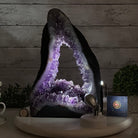 Extra Quality Open 2 - Sided Amethyst Cathedral 19.1 lbs & 13.2"Tall #5605 - 0151 - Brazil GemsBrazil GemsExtra Quality Open 2 - Sided Amethyst Cathedral 19.1 lbs & 13.2"Tall #5605 - 0151Open 2 - Sided Cathedrals5605 - 0151