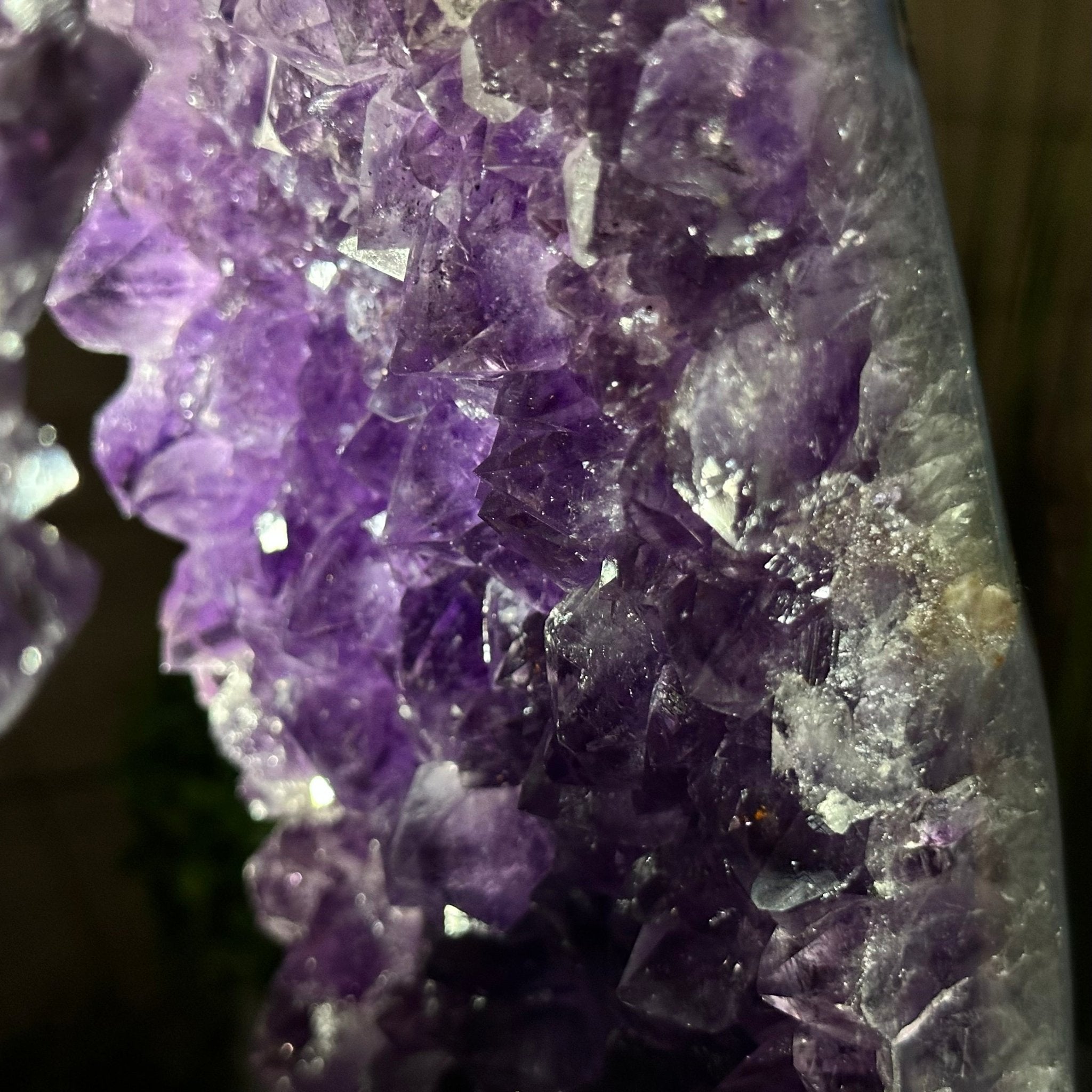 Extra Quality Open 2 - Sided Amethyst Cathedral 19.1 lbs & 13.2"Tall #5605 - 0151 - Brazil GemsBrazil GemsExtra Quality Open 2 - Sided Amethyst Cathedral 19.1 lbs & 13.2"Tall #5605 - 0151Open 2 - Sided Cathedrals5605 - 0151