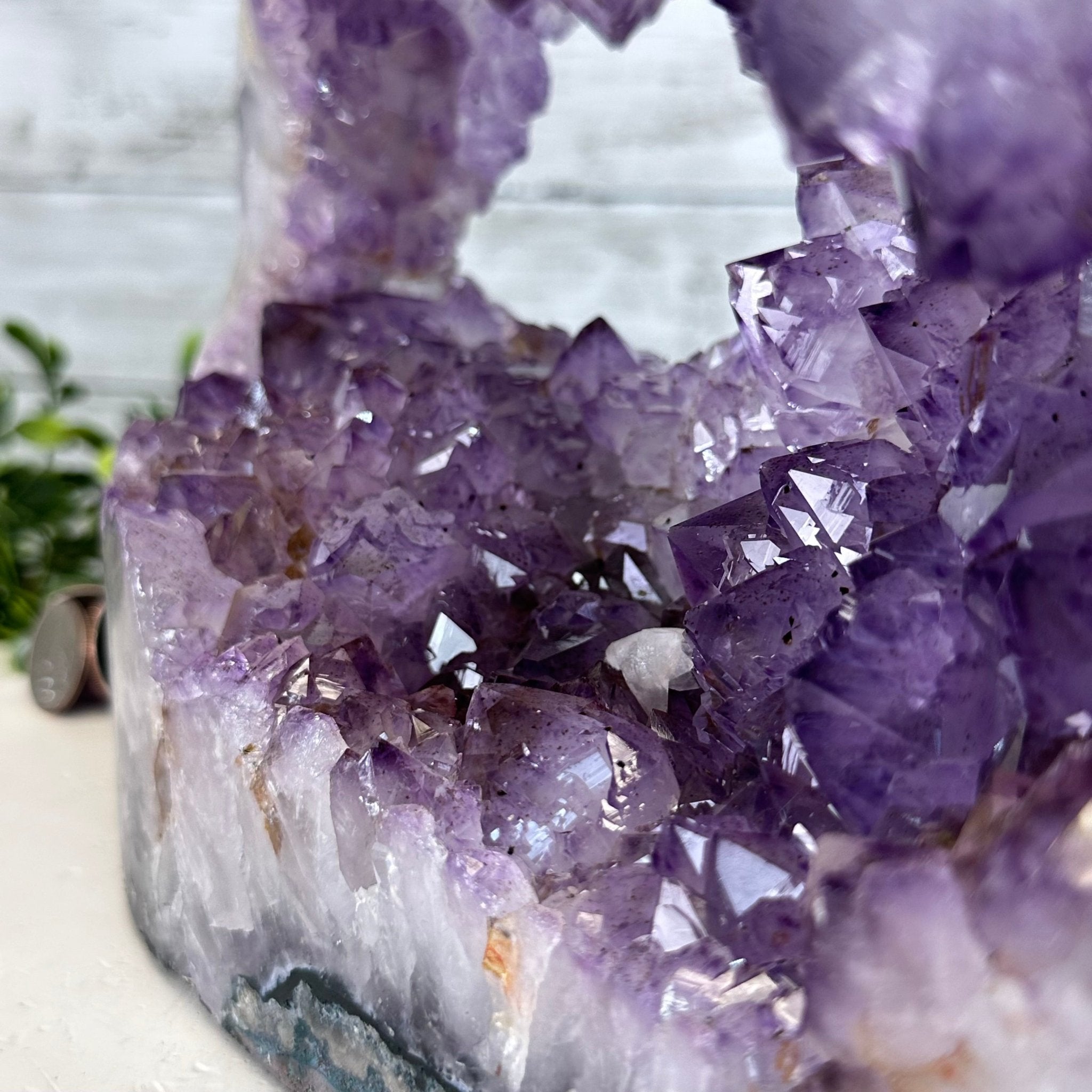 Extra Quality Open 2 - Sided Amethyst Cathedral 19.4 lbs & 8.5" Tall #5605 - 0168 - Brazil GemsBrazil GemsExtra Quality Open 2 - Sided Amethyst Cathedral 19.4 lbs & 8.5" Tall #5605 - 0168Open 2 - Sided Cathedrals5605 - 0168