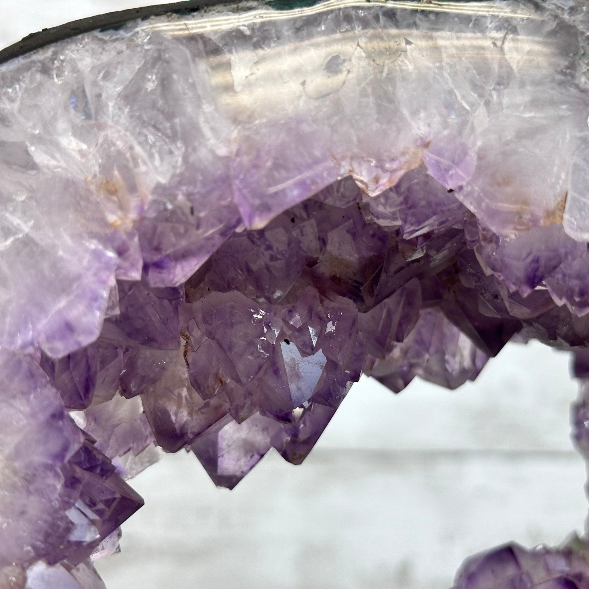 Extra Quality Open 2 - Sided Amethyst Cathedral 19.4 lbs & 8.5" Tall #5605 - 0168 - Brazil GemsBrazil GemsExtra Quality Open 2 - Sided Amethyst Cathedral 19.4 lbs & 8.5" Tall #5605 - 0168Open 2 - Sided Cathedrals5605 - 0168