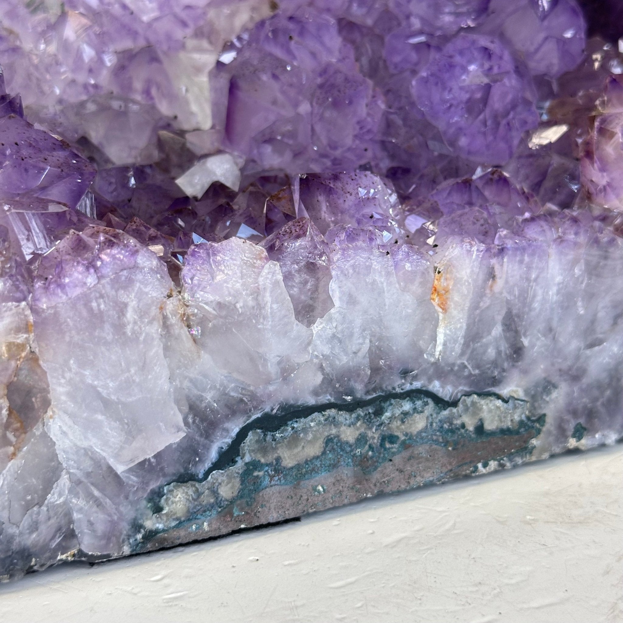 Extra Quality Open 2 - Sided Amethyst Cathedral 19.4 lbs & 8.5" Tall #5605 - 0168 - Brazil GemsBrazil GemsExtra Quality Open 2 - Sided Amethyst Cathedral 19.4 lbs & 8.5" Tall #5605 - 0168Open 2 - Sided Cathedrals5605 - 0168