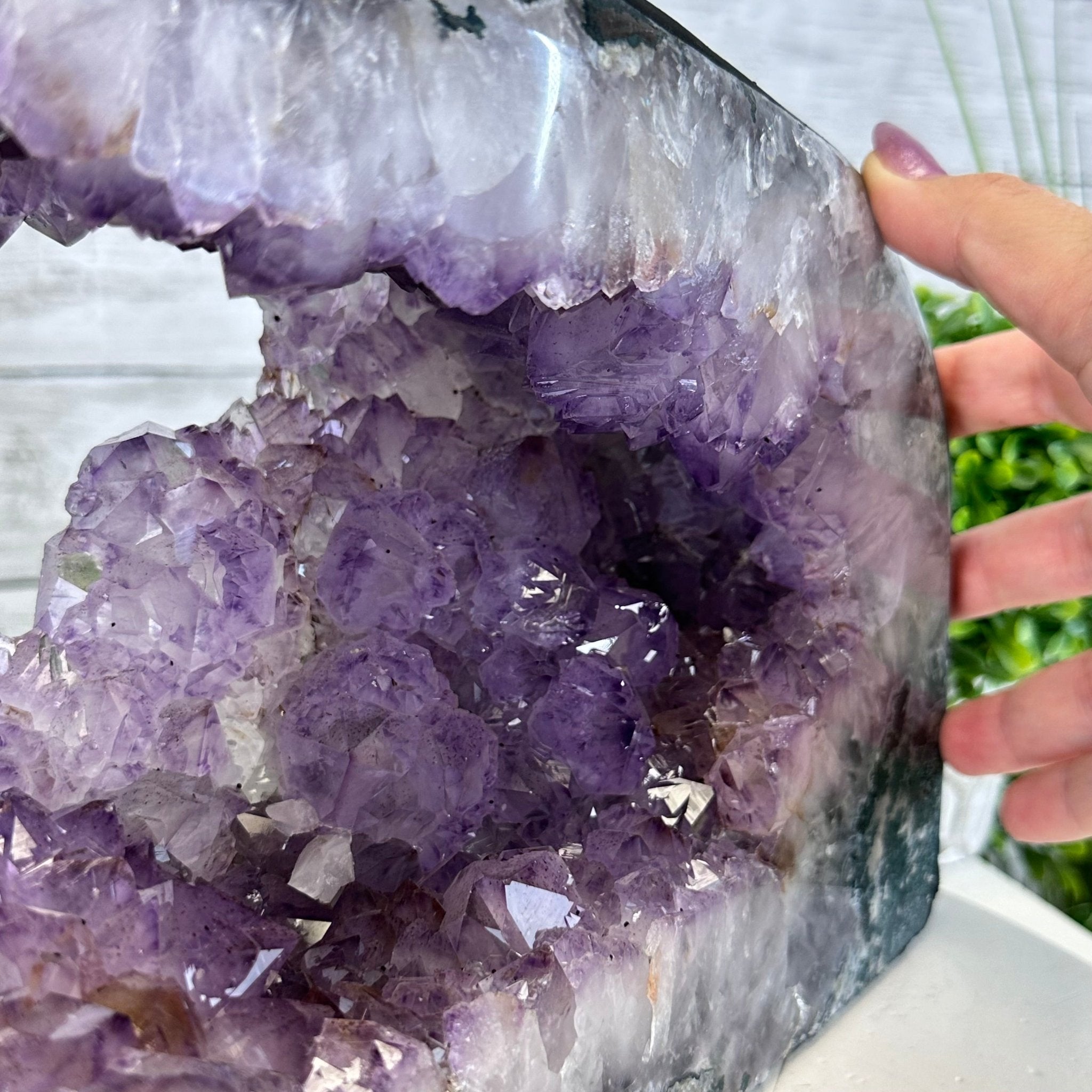 Extra Quality Open 2 - Sided Amethyst Cathedral 19.4 lbs & 8.5" Tall #5605 - 0168 - Brazil GemsBrazil GemsExtra Quality Open 2 - Sided Amethyst Cathedral 19.4 lbs & 8.5" Tall #5605 - 0168Open 2 - Sided Cathedrals5605 - 0168