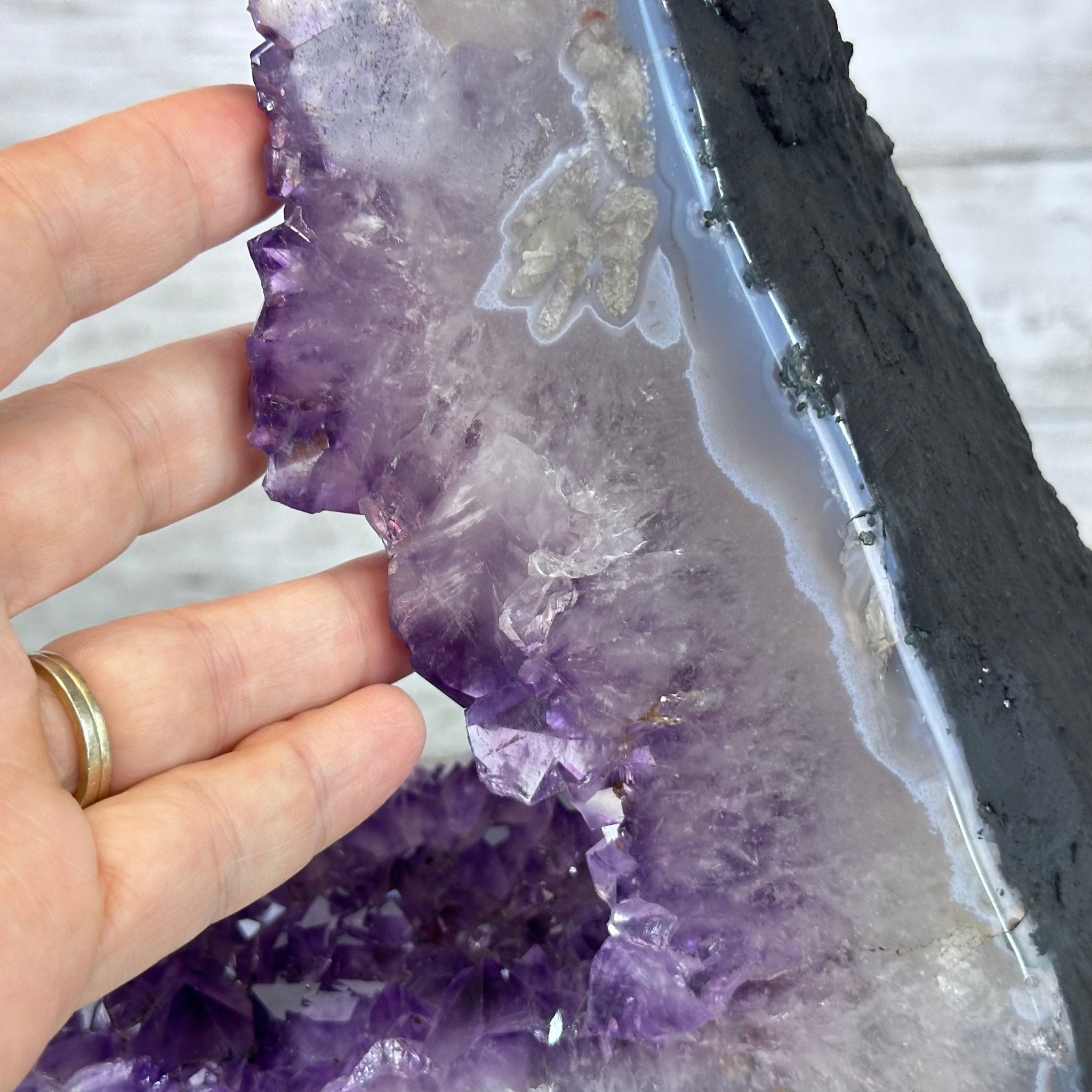 Extra Quality Open 2 - Sided Amethyst Cathedral 20.3 lbs & 16.7" Tall #5605 - 0160 - Brazil GemsBrazil GemsExtra Quality Open 2 - Sided Amethyst Cathedral 20.3 lbs & 16.7" Tall #5605 - 0160Open 2 - Sided Cathedrals5605 - 0160