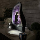 Extra Quality Open 2 - Sided Amethyst Cathedral 20.3 lbs & 16.7" Tall #5605 - 0160 - Brazil GemsBrazil GemsExtra Quality Open 2 - Sided Amethyst Cathedral 20.3 lbs & 16.7" Tall #5605 - 0160Open 2 - Sided Cathedrals5605 - 0160