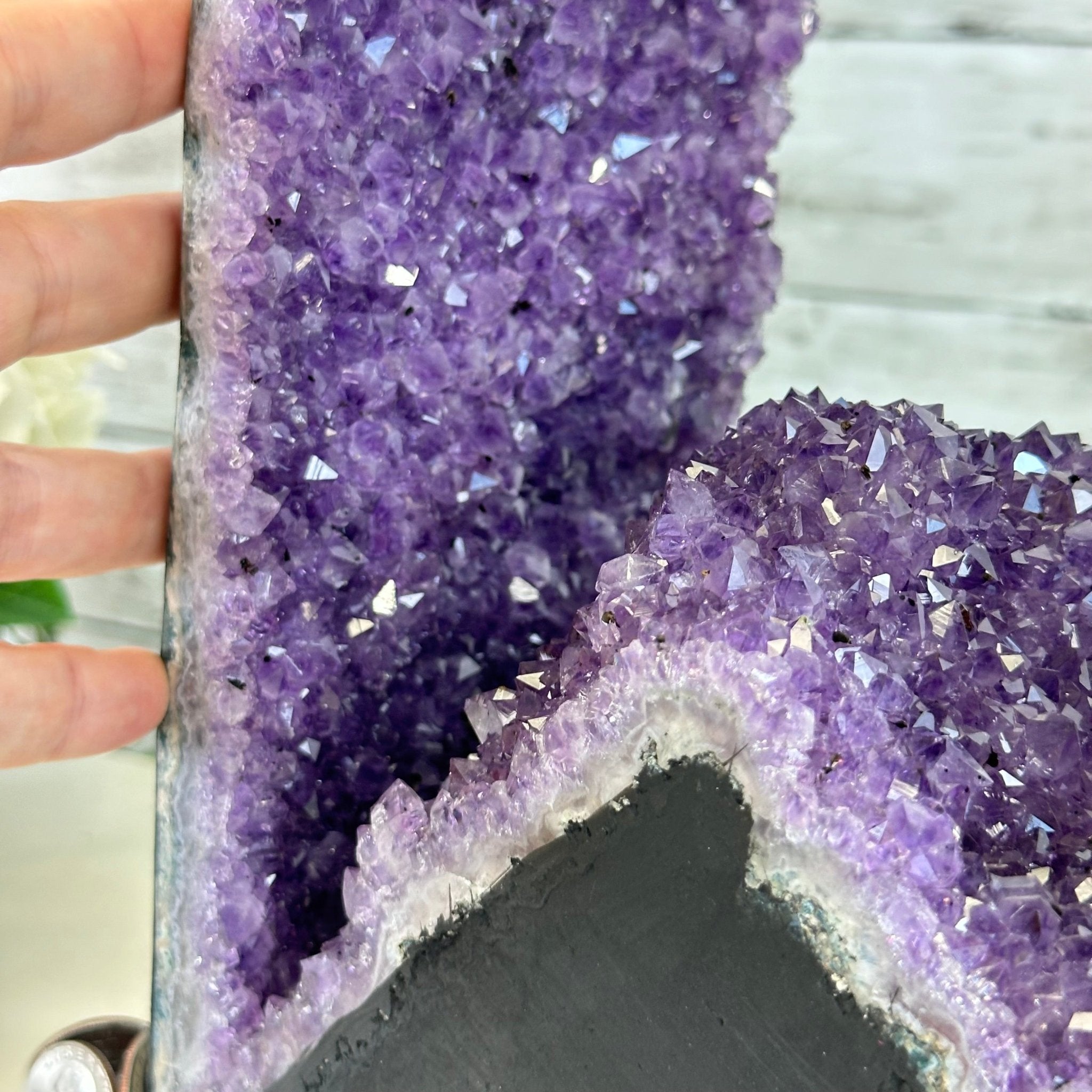 Extra Quality Open 2 - Sided Amethyst Cathedral 20.6 lbs & 14.1" Tall #5605 - 0152 - Brazil GemsBrazil GemsExtra Quality Open 2 - Sided Amethyst Cathedral 20.6 lbs & 14.1" Tall #5605 - 0152Open 2 - Sided Cathedrals5605 - 0152