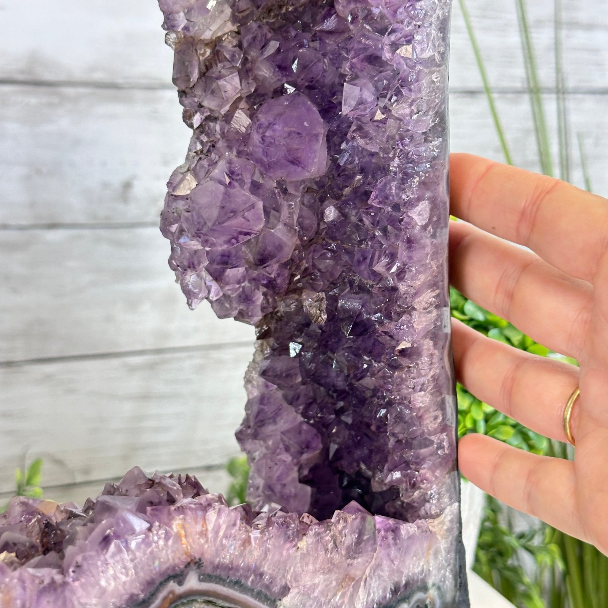 Extra Quality Open 2 - Sided Amethyst Cathedral 31.2 lbs & 26.5" Tall #5605 - 0162 - Brazil GemsBrazil GemsExtra Quality Open 2 - Sided Amethyst Cathedral 31.2 lbs & 26.5" Tall #5605 - 0162Open 2 - Sided Cathedrals5605 - 0162