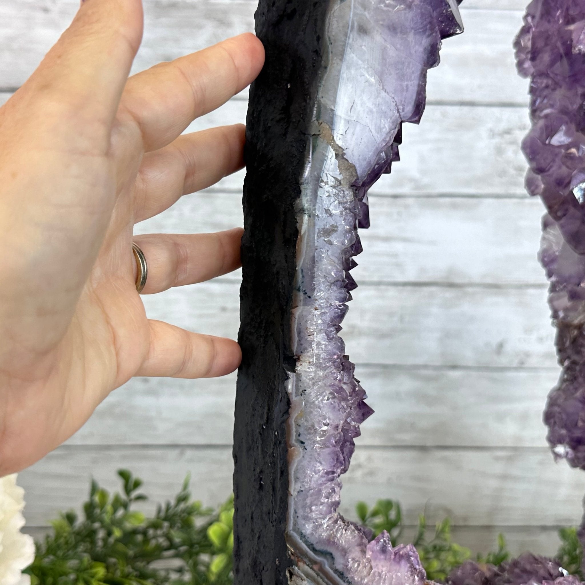 Extra Quality Open 2 - Sided Amethyst Cathedral 31.2 lbs & 26.5" Tall #5605 - 0162 - Brazil GemsBrazil GemsExtra Quality Open 2 - Sided Amethyst Cathedral 31.2 lbs & 26.5" Tall #5605 - 0162Open 2 - Sided Cathedrals5605 - 0162