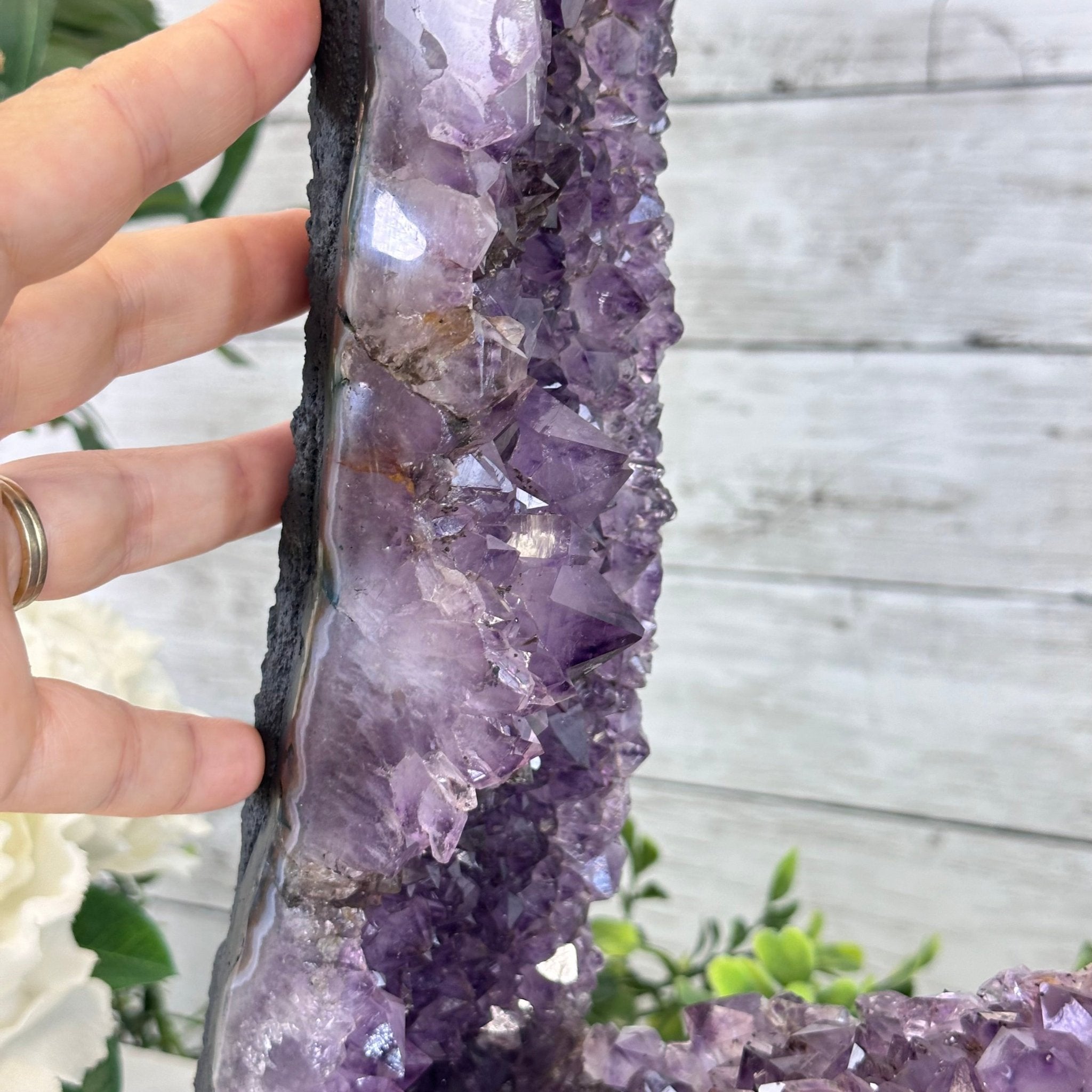 Extra Quality Open 2 - Sided Amethyst Cathedral 31.2 lbs & 26.5" Tall #5605 - 0162 - Brazil GemsBrazil GemsExtra Quality Open 2 - Sided Amethyst Cathedral 31.2 lbs & 26.5" Tall #5605 - 0162Open 2 - Sided Cathedrals5605 - 0162