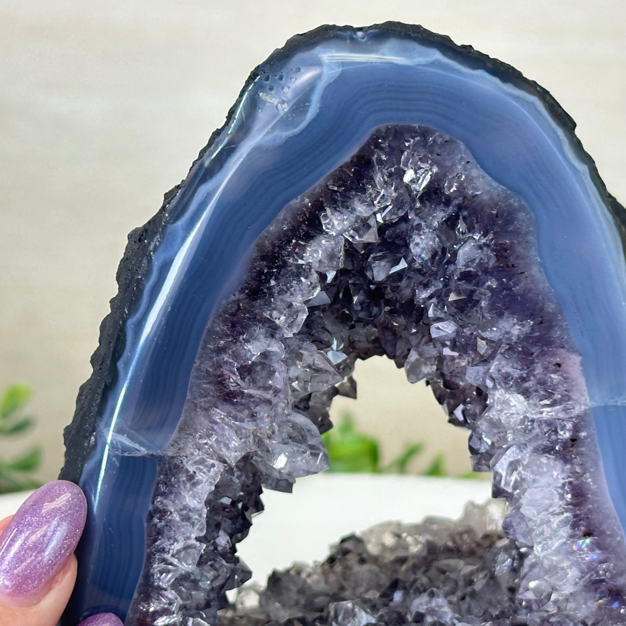 Extra Quality Open 2 - Sided Amethyst Cathedral 3.4 lbs & 5.5" Tall #5605 - 0191 - Brazil GemsBrazil GemsExtra Quality Open 2 - Sided Amethyst Cathedral 3.4 lbs & 5.5" Tall #5605 - 0191Open 2 - Sided Cathedrals5605 - 0191