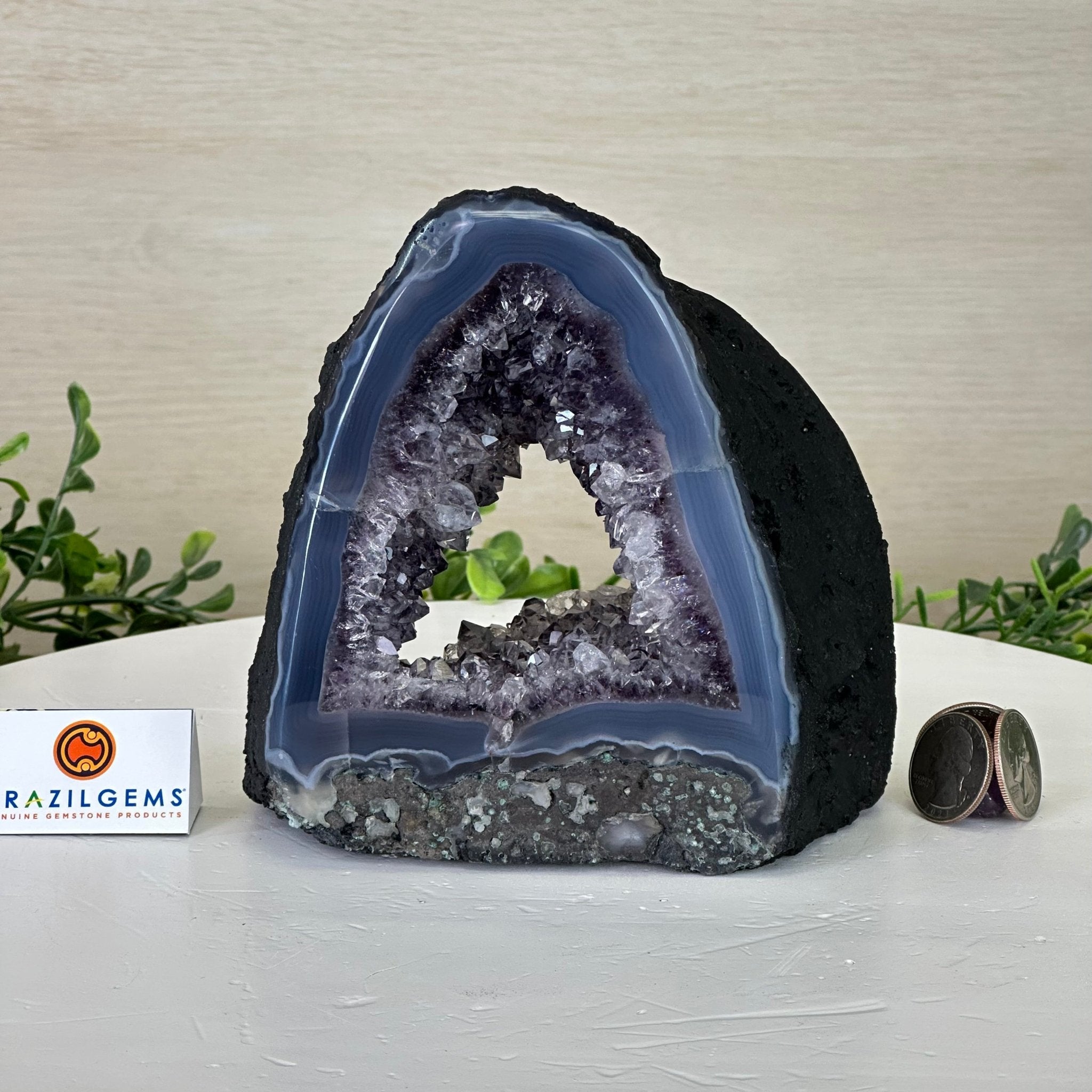 Extra Quality Open 2 - Sided Amethyst Cathedral 3.4 lbs & 5.5" Tall #5605 - 0191 - Brazil GemsBrazil GemsExtra Quality Open 2 - Sided Amethyst Cathedral 3.4 lbs & 5.5" Tall #5605 - 0191Open 2 - Sided Cathedrals5605 - 0191