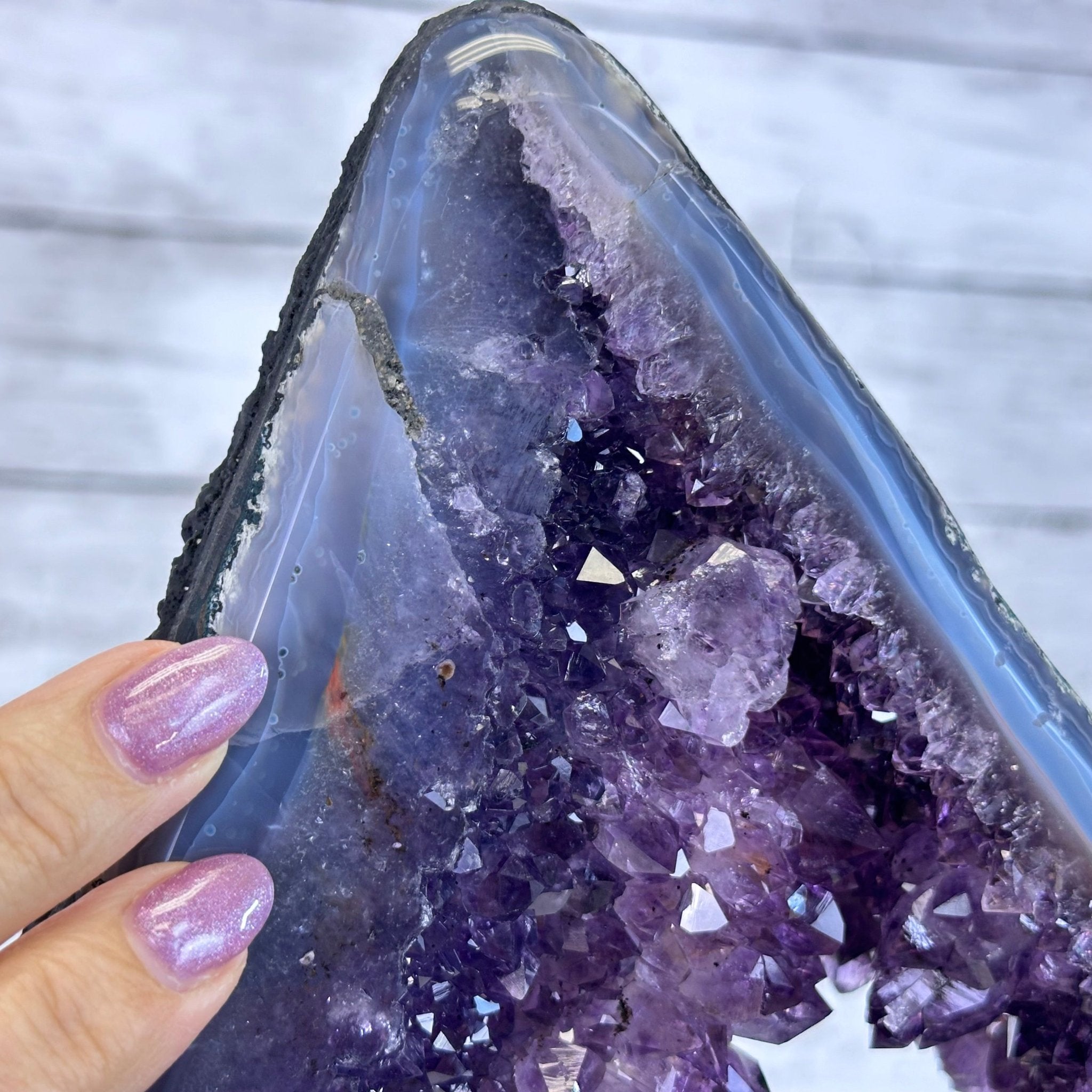 Extra Quality Open 2 - Sided Amethyst Cathedral 40.2 lbs & 22.1" Tall #5605 - 0163 - Brazil GemsBrazil GemsExtra Quality Open 2 - Sided Amethyst Cathedral 40.2 lbs & 22.1" Tall #5605 - 0163Open 2 - Sided Cathedrals5605 - 0163