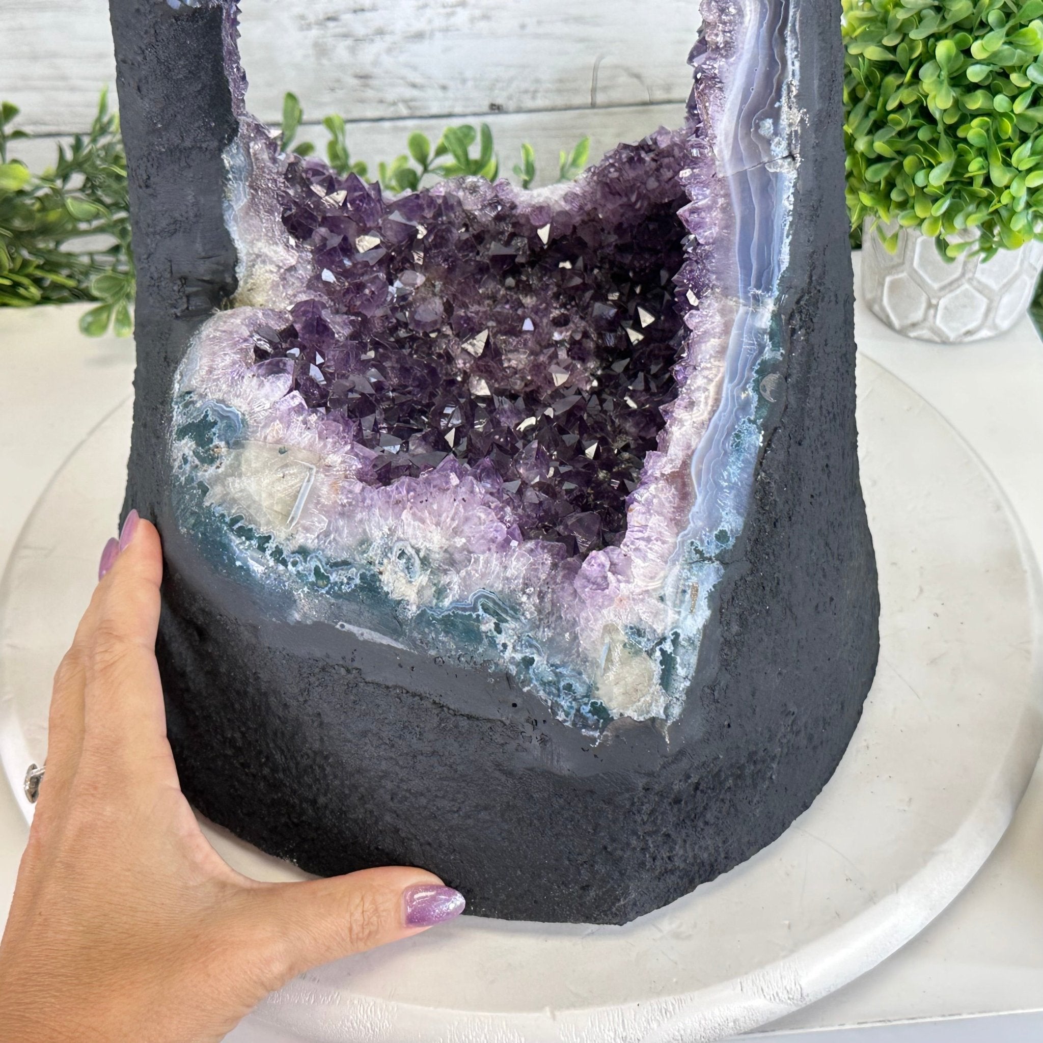 Extra Quality Open 2 - Sided Amethyst Cathedral 40.2 lbs & 22.1" Tall #5605 - 0163 - Brazil GemsBrazil GemsExtra Quality Open 2 - Sided Amethyst Cathedral 40.2 lbs & 22.1" Tall #5605 - 0163Open 2 - Sided Cathedrals5605 - 0163