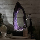 Extra Quality Open 2 - Sided Amethyst Cathedral 40.2 lbs & 22.1" Tall #5605 - 0163 - Brazil GemsBrazil GemsExtra Quality Open 2 - Sided Amethyst Cathedral 40.2 lbs & 22.1" Tall #5605 - 0163Open 2 - Sided Cathedrals5605 - 0163