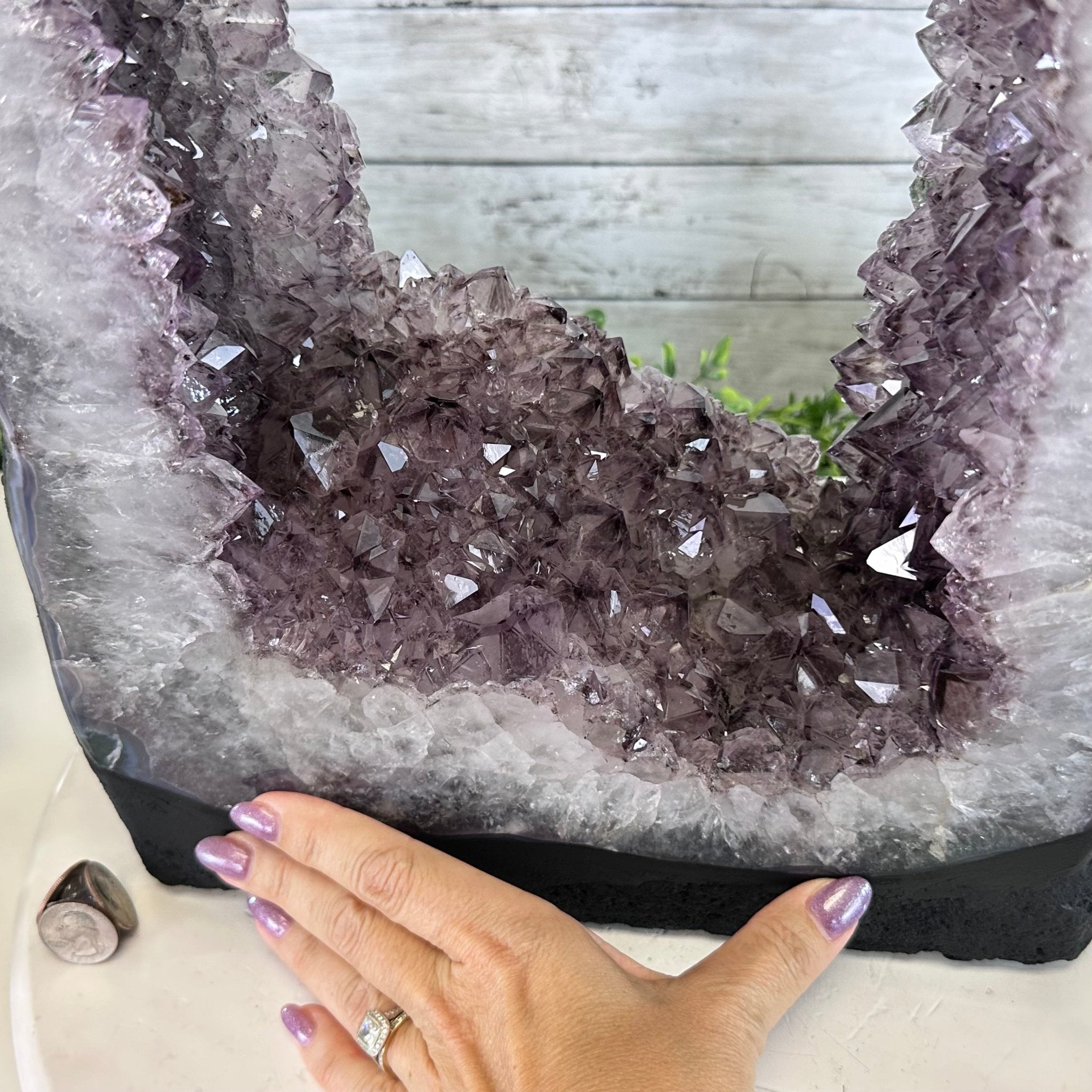 Extra Quality Open 2 - Sided Amethyst Cathedral 40.2 lbs & 25.3" Tall #5605 - 0170 - Brazil GemsBrazil GemsExtra Quality Open 2 - Sided Amethyst Cathedral 40.2 lbs & 25.3" Tall #5605 - 0170Open 2 - Sided Cathedrals5605 - 0170