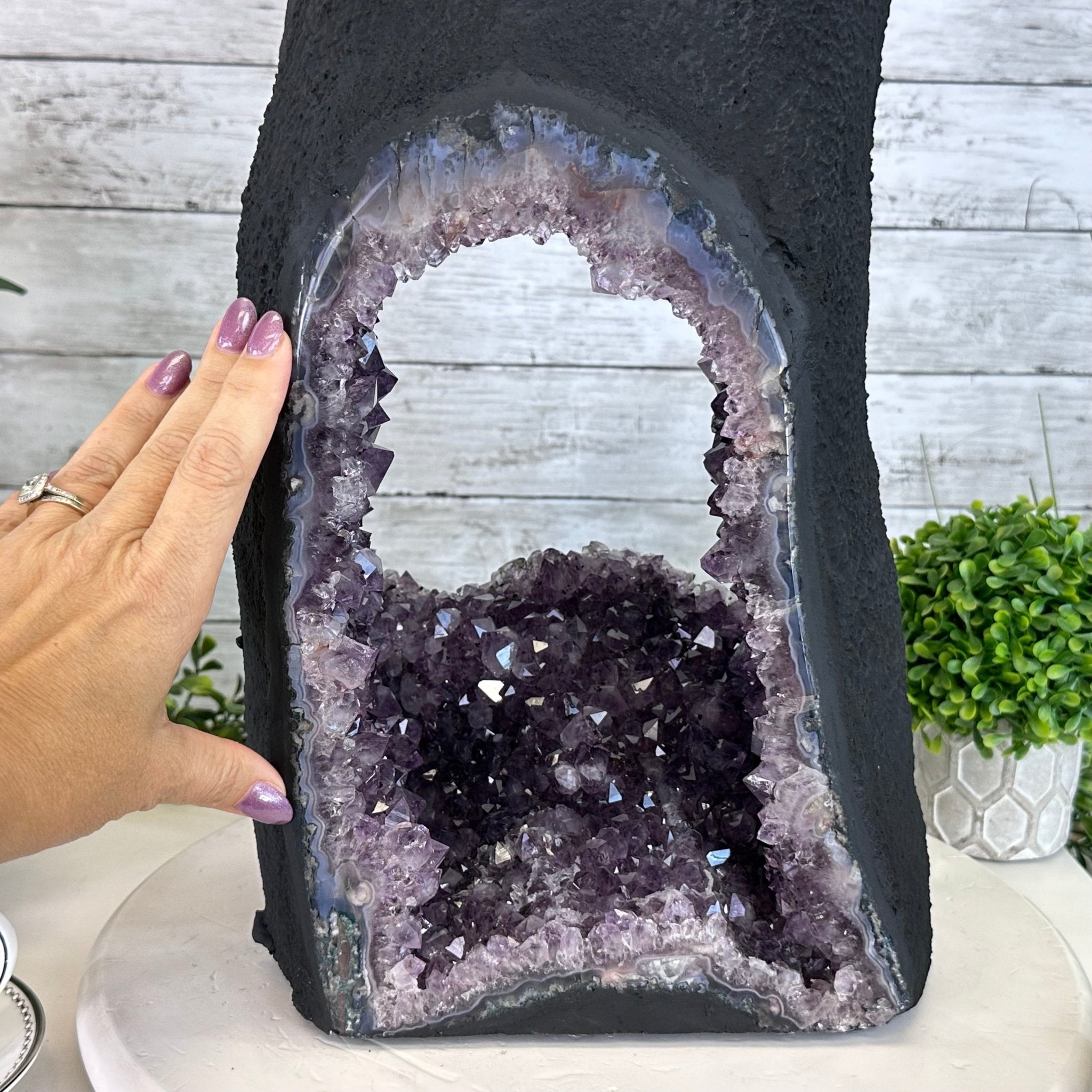 Extra Quality Open 2 - Sided Amethyst Cathedral 49.7 lbs & 25.7" Tall #5605 - 0165 - Brazil GemsBrazil GemsExtra Quality Open 2 - Sided Amethyst Cathedral 49.7 lbs & 25.7" Tall #5605 - 0165Open 2 - Sided Cathedrals5605 - 0165