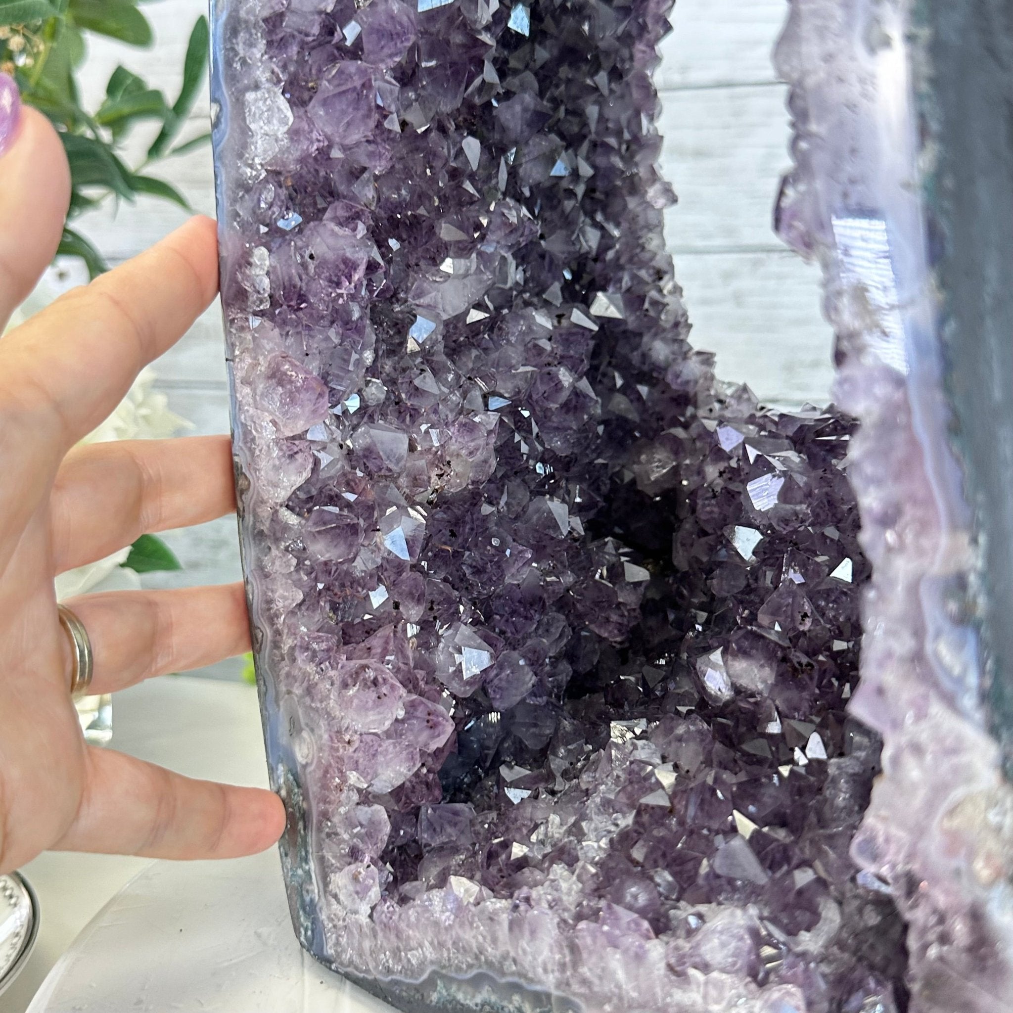 Extra Quality Open 2 - Sided Amethyst Cathedral 49.7 lbs & 25.7" Tall #5605 - 0165 - Brazil GemsBrazil GemsExtra Quality Open 2 - Sided Amethyst Cathedral 49.7 lbs & 25.7" Tall #5605 - 0165Open 2 - Sided Cathedrals5605 - 0165