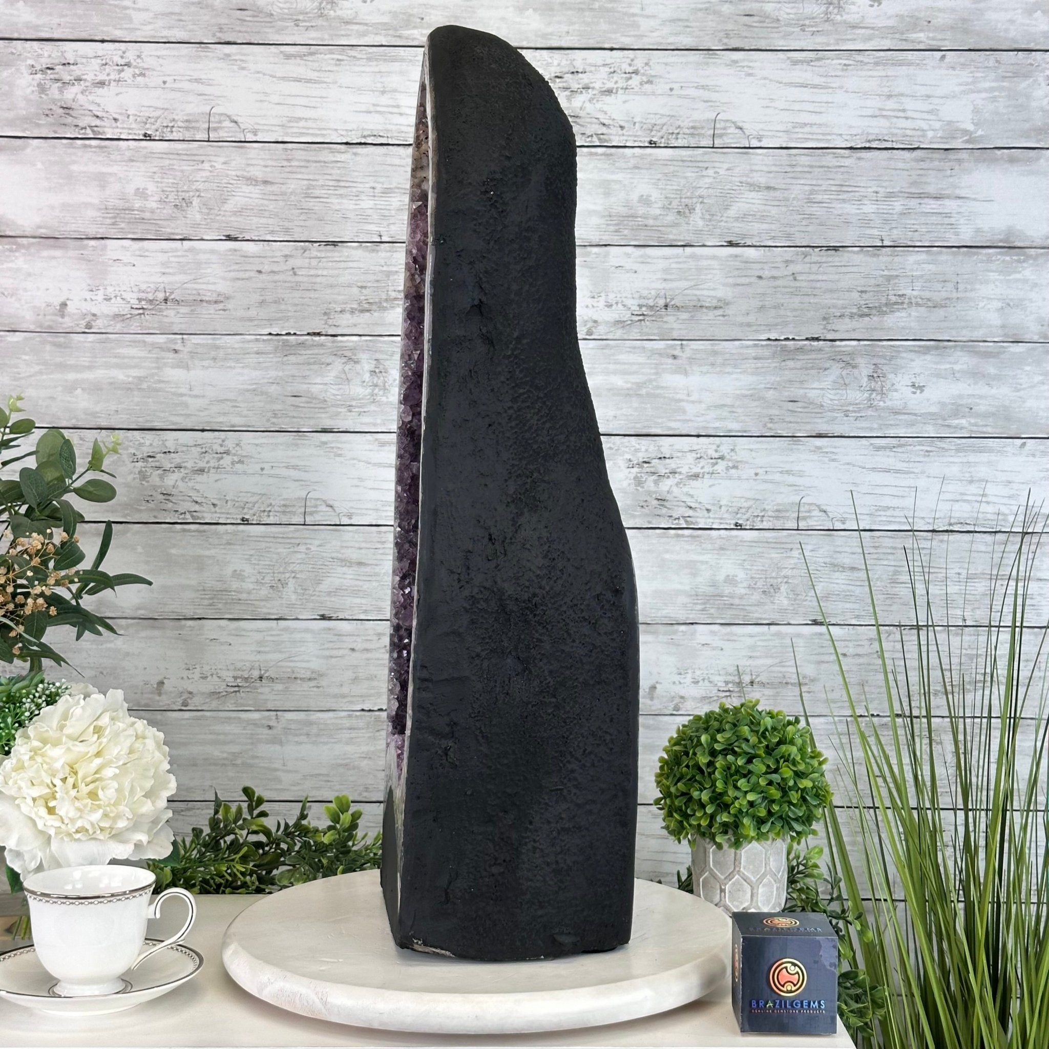 Extra Quality Open 2 - Sided Amethyst Cathedral 49.7 lbs & 25.7" Tall #5605 - 0165 - Brazil GemsBrazil GemsExtra Quality Open 2 - Sided Amethyst Cathedral 49.7 lbs & 25.7" Tall #5605 - 0165Open 2 - Sided Cathedrals5605 - 0165