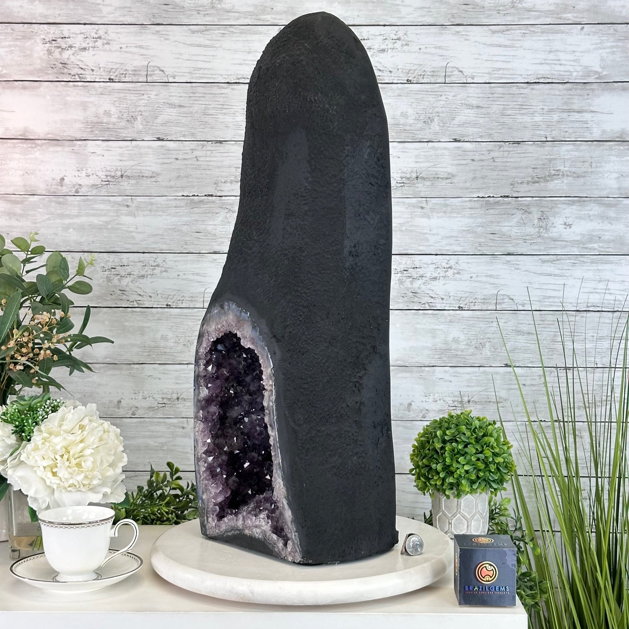 Extra Quality Open 2 - Sided Amethyst Cathedral 49.7 lbs & 25.7" Tall #5605 - 0165 - Brazil GemsBrazil GemsExtra Quality Open 2 - Sided Amethyst Cathedral 49.7 lbs & 25.7" Tall #5605 - 0165Open 2 - Sided Cathedrals5605 - 0165