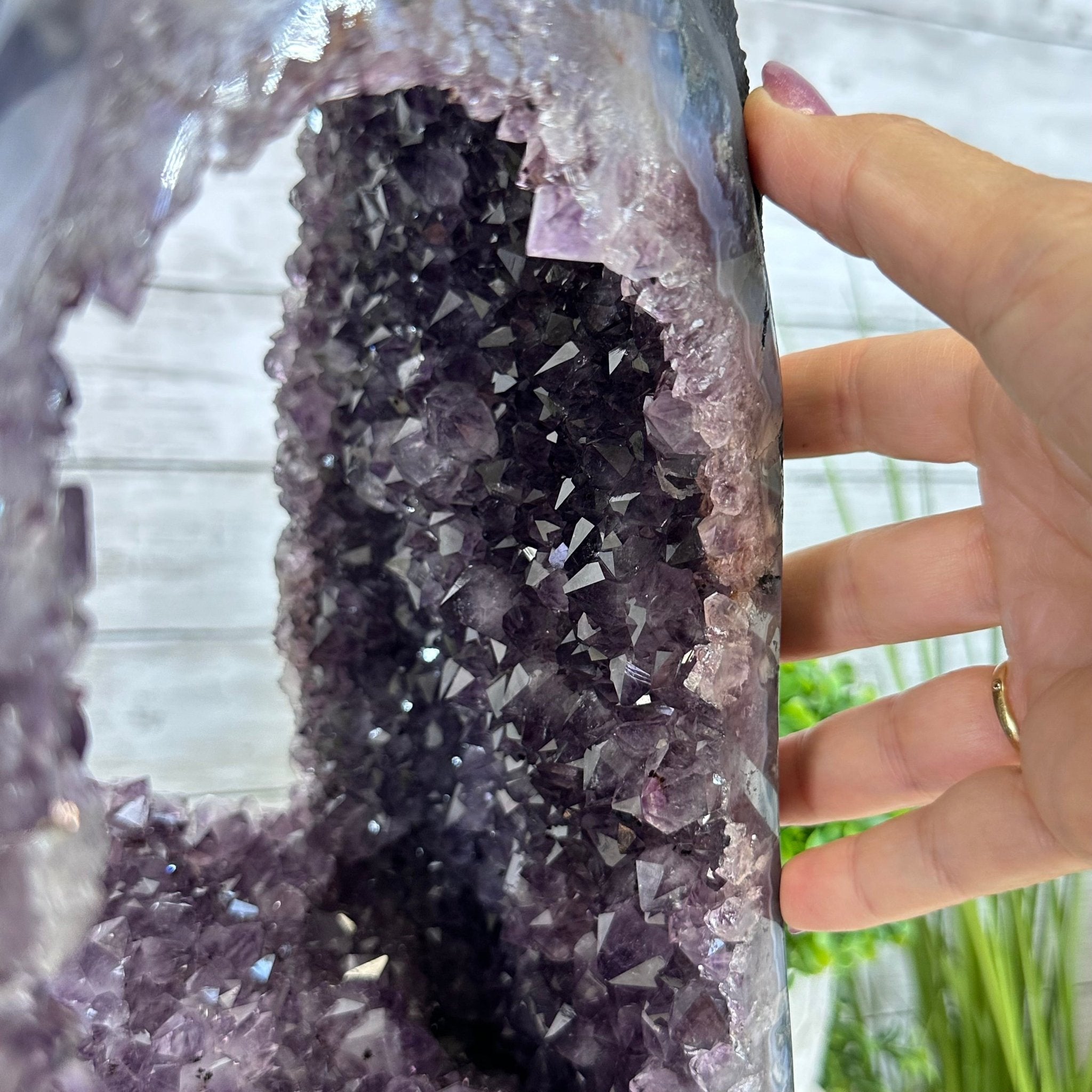 Extra Quality Open 2 - Sided Amethyst Cathedral 49.7 lbs & 25.7" Tall #5605 - 0165 - Brazil GemsBrazil GemsExtra Quality Open 2 - Sided Amethyst Cathedral 49.7 lbs & 25.7" Tall #5605 - 0165Open 2 - Sided Cathedrals5605 - 0165