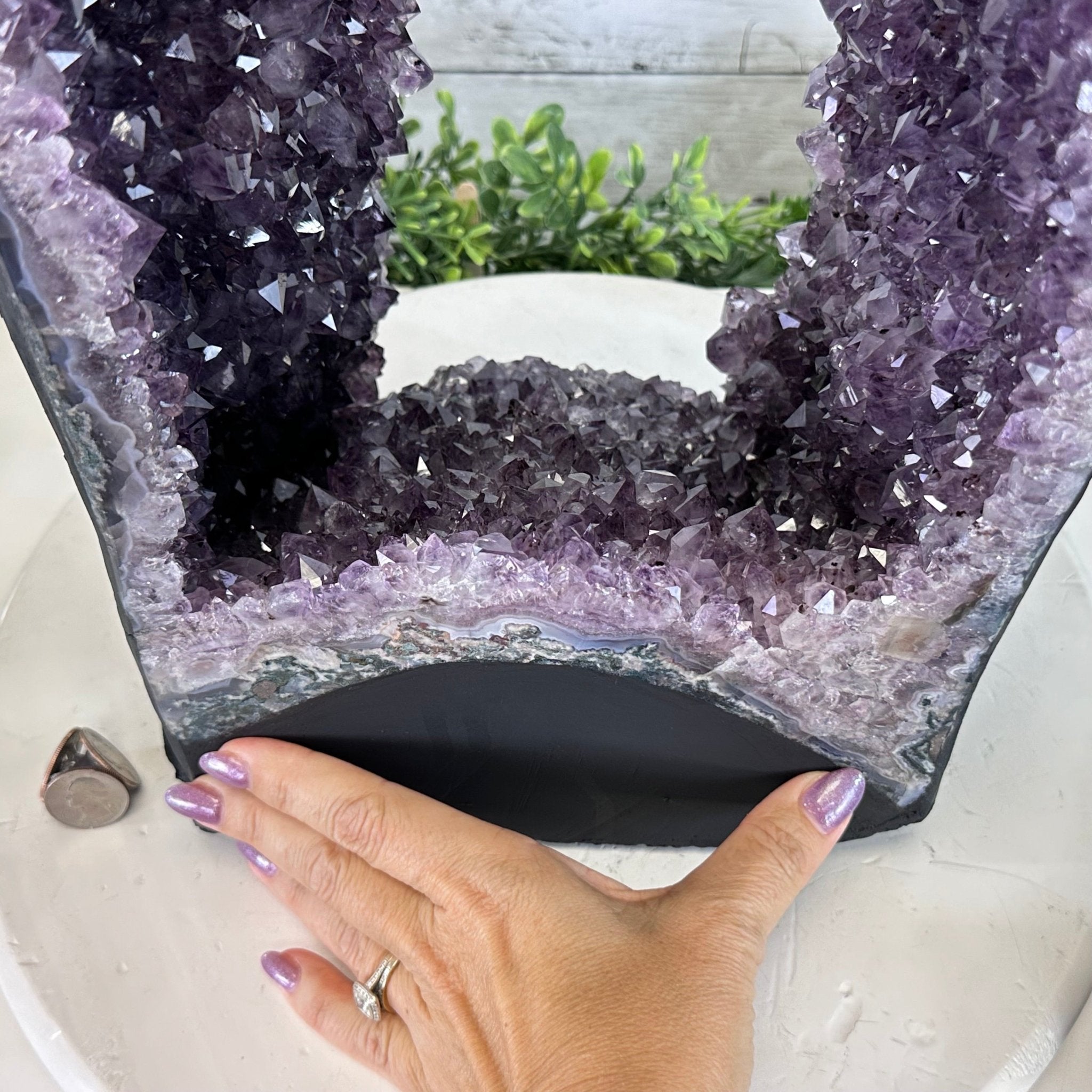 Extra Quality Open 2 - Sided Amethyst Cathedral 49.7 lbs & 25.7" Tall #5605 - 0165 - Brazil GemsBrazil GemsExtra Quality Open 2 - Sided Amethyst Cathedral 49.7 lbs & 25.7" Tall #5605 - 0165Open 2 - Sided Cathedrals5605 - 0165